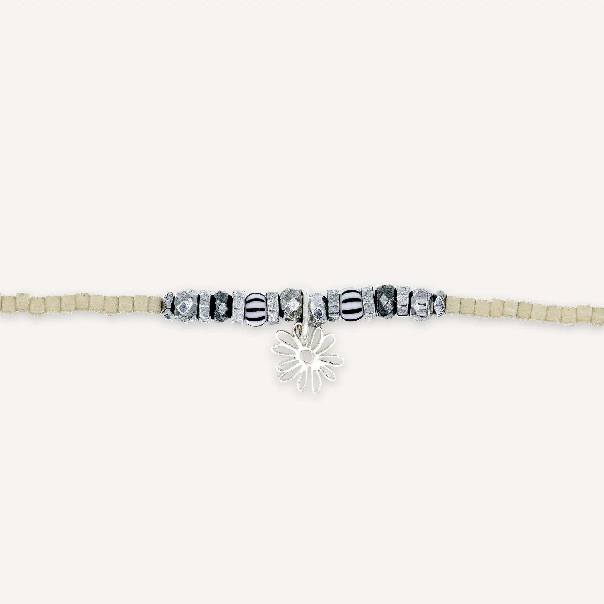 collier / bracelet JE T'AIME BEAUCOUP - Vanille - Têtes Blondes