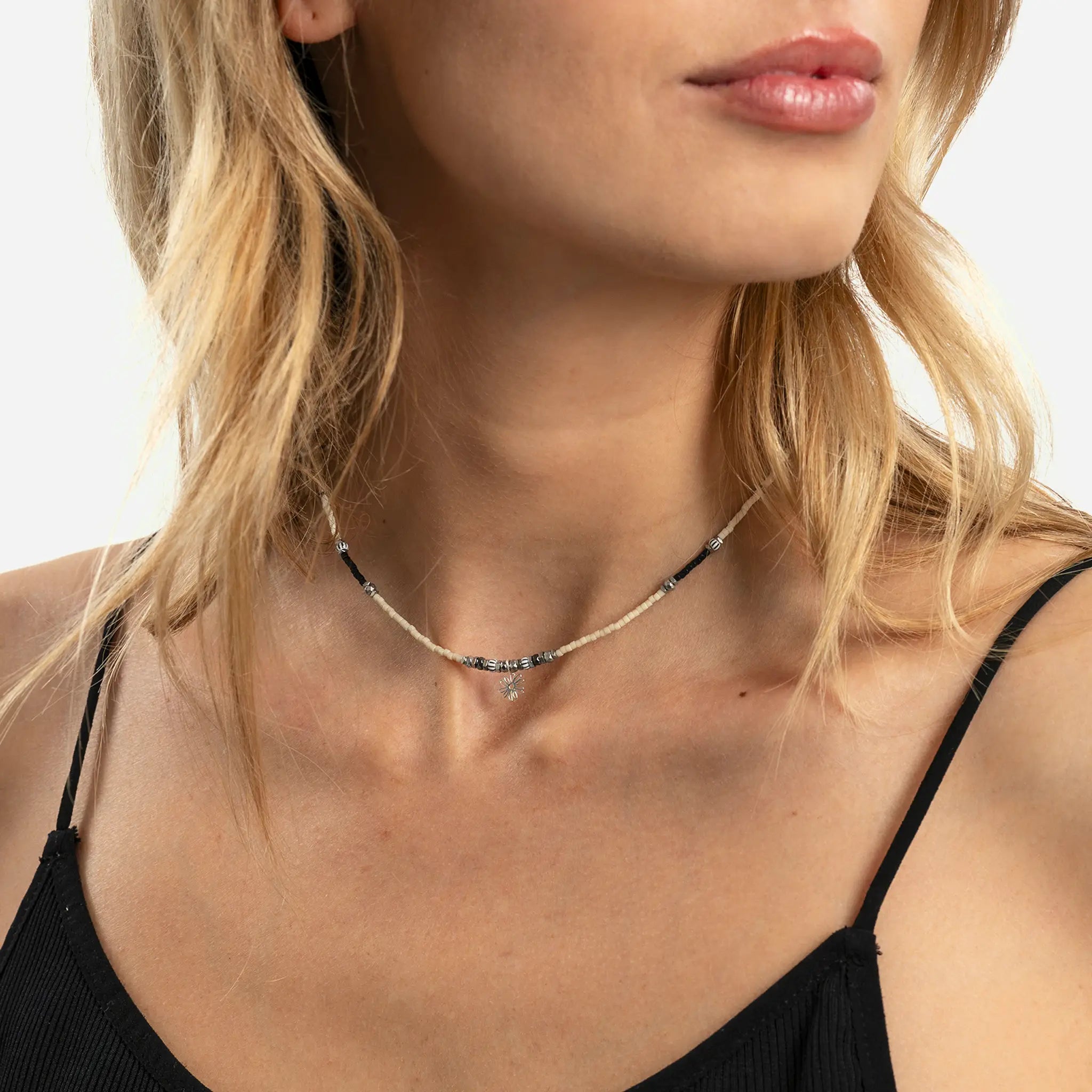 collier / bracelet JE T'AIME BEAUCOUP - Vanille - Têtes Blondes