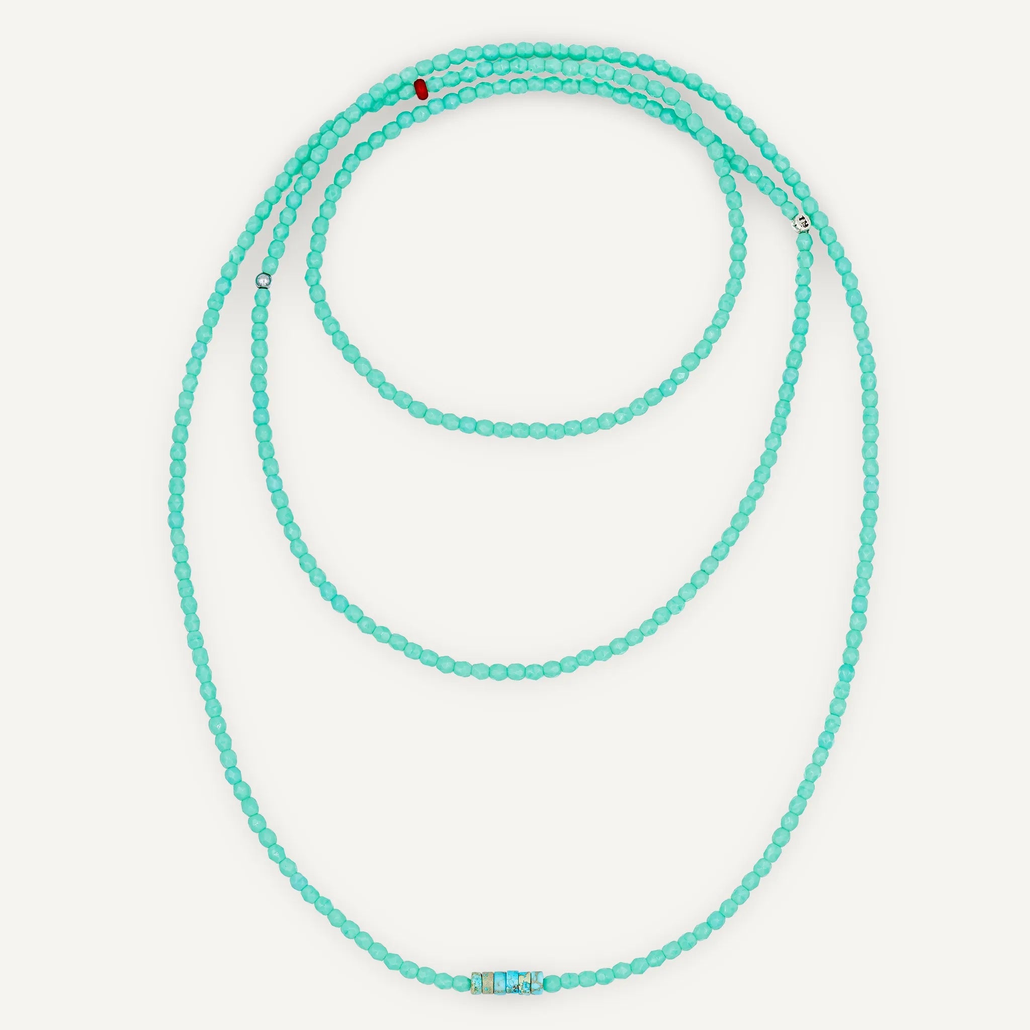 collier / bracelet JOANNA Turquoise - Têtes Blondes