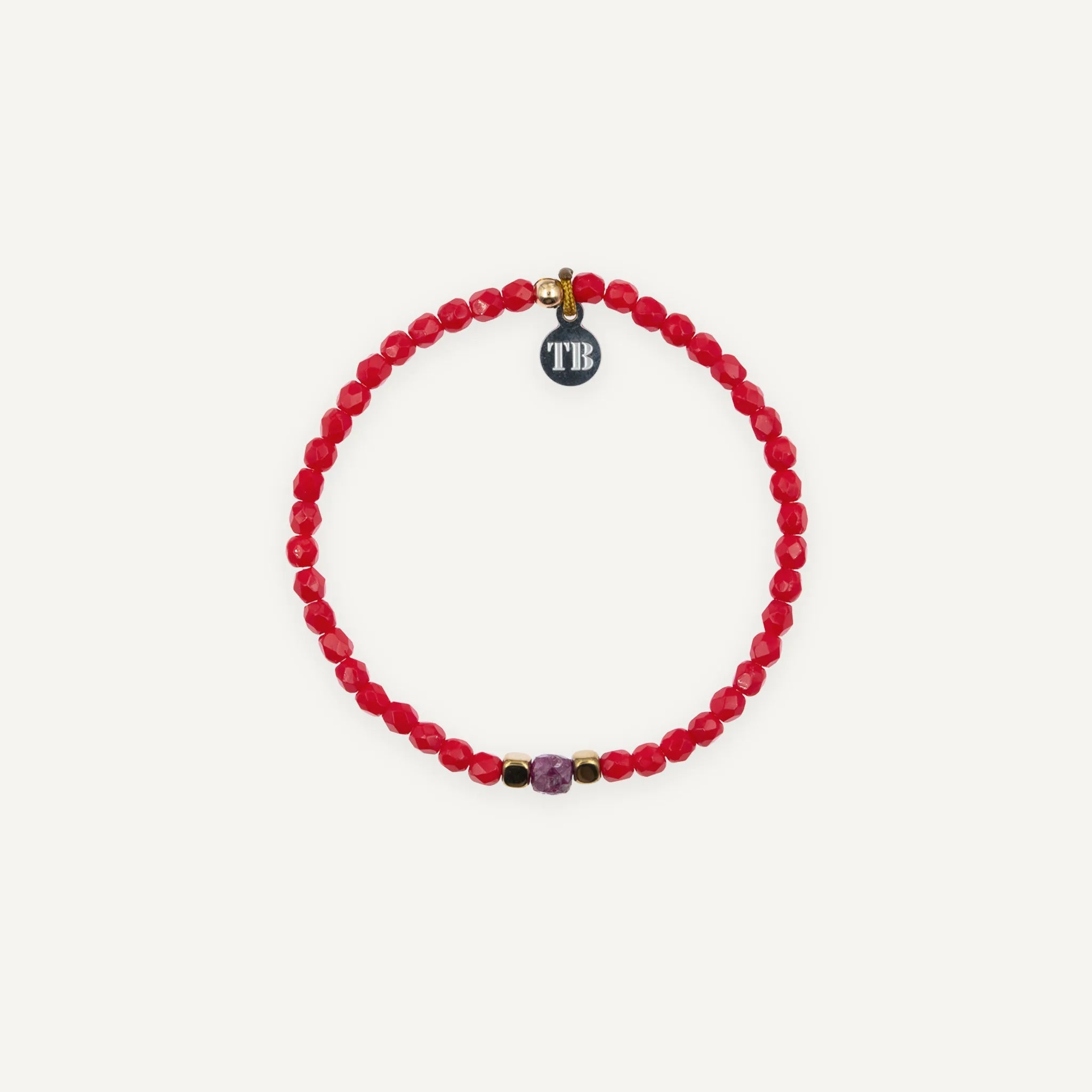 collier / bracelet JUILLET 1 - Rubis - Têtes Blondes