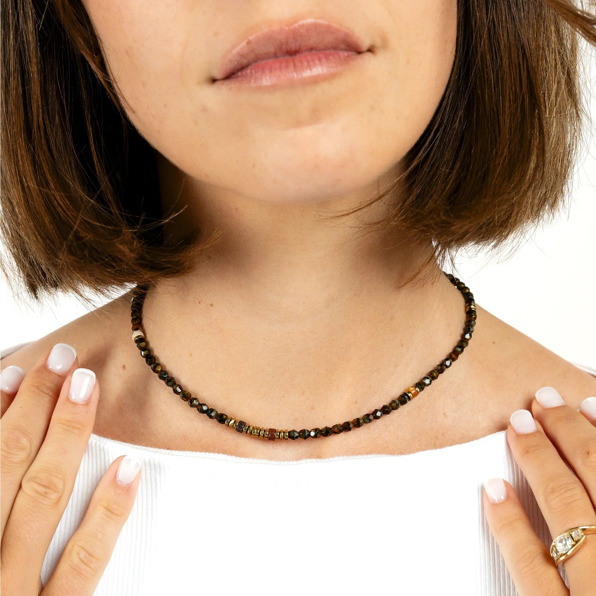 collier / bracelet KELLY GOLD - Brun - Têtes Blondes