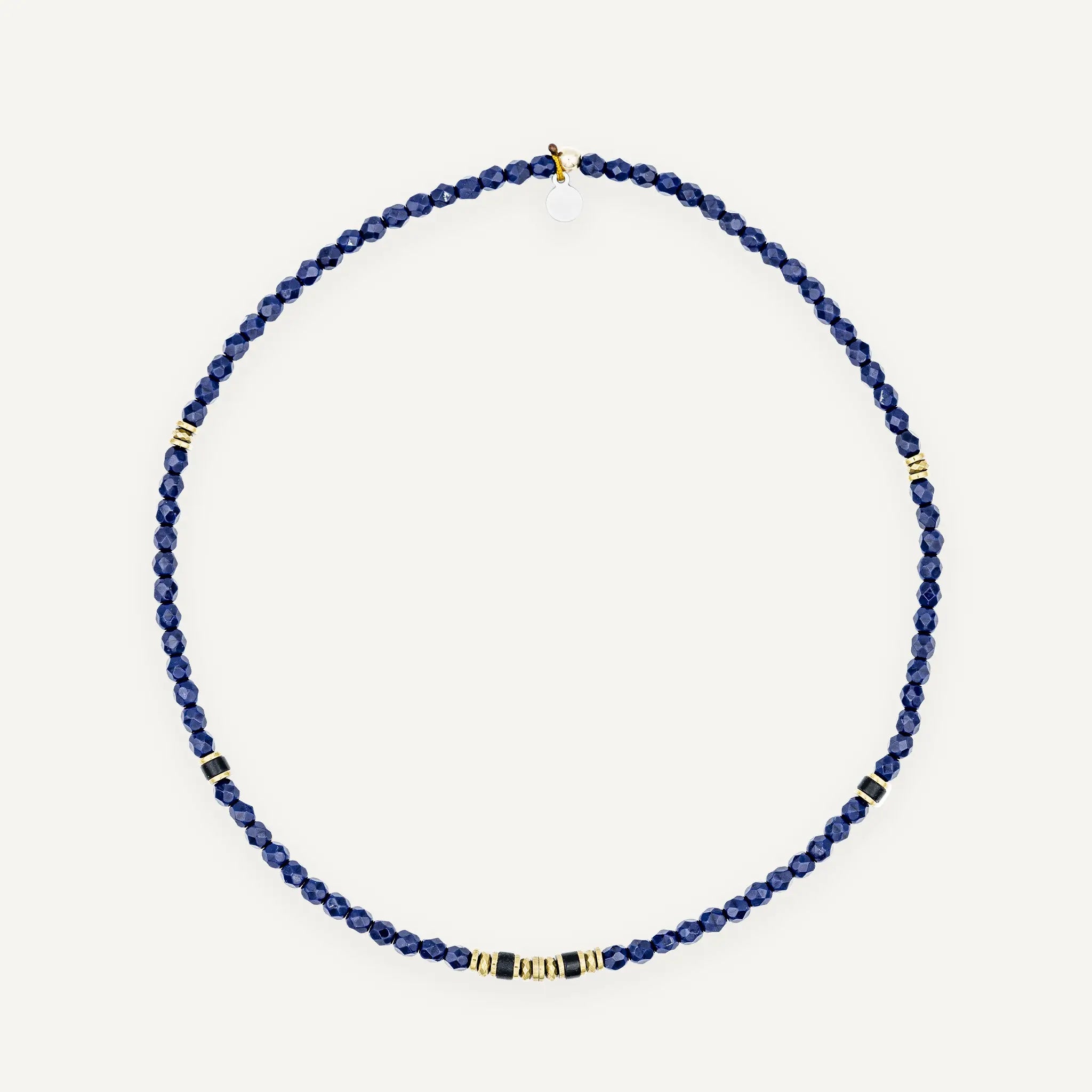 collier / bracelet KELLY GOLD - Navy Blue - Têtes Blondes