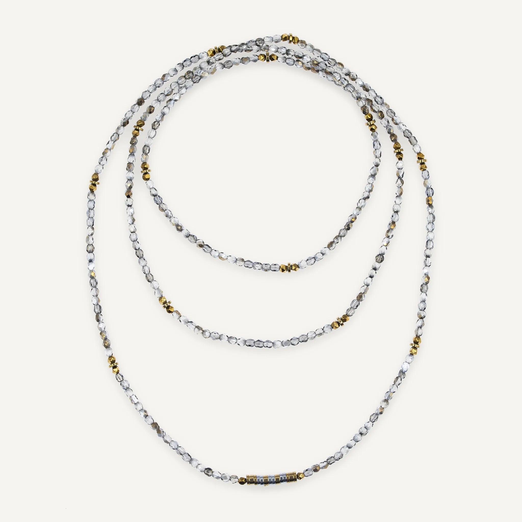 collier / bracelet LIZBETH Black Diamond - Têtes Blondes