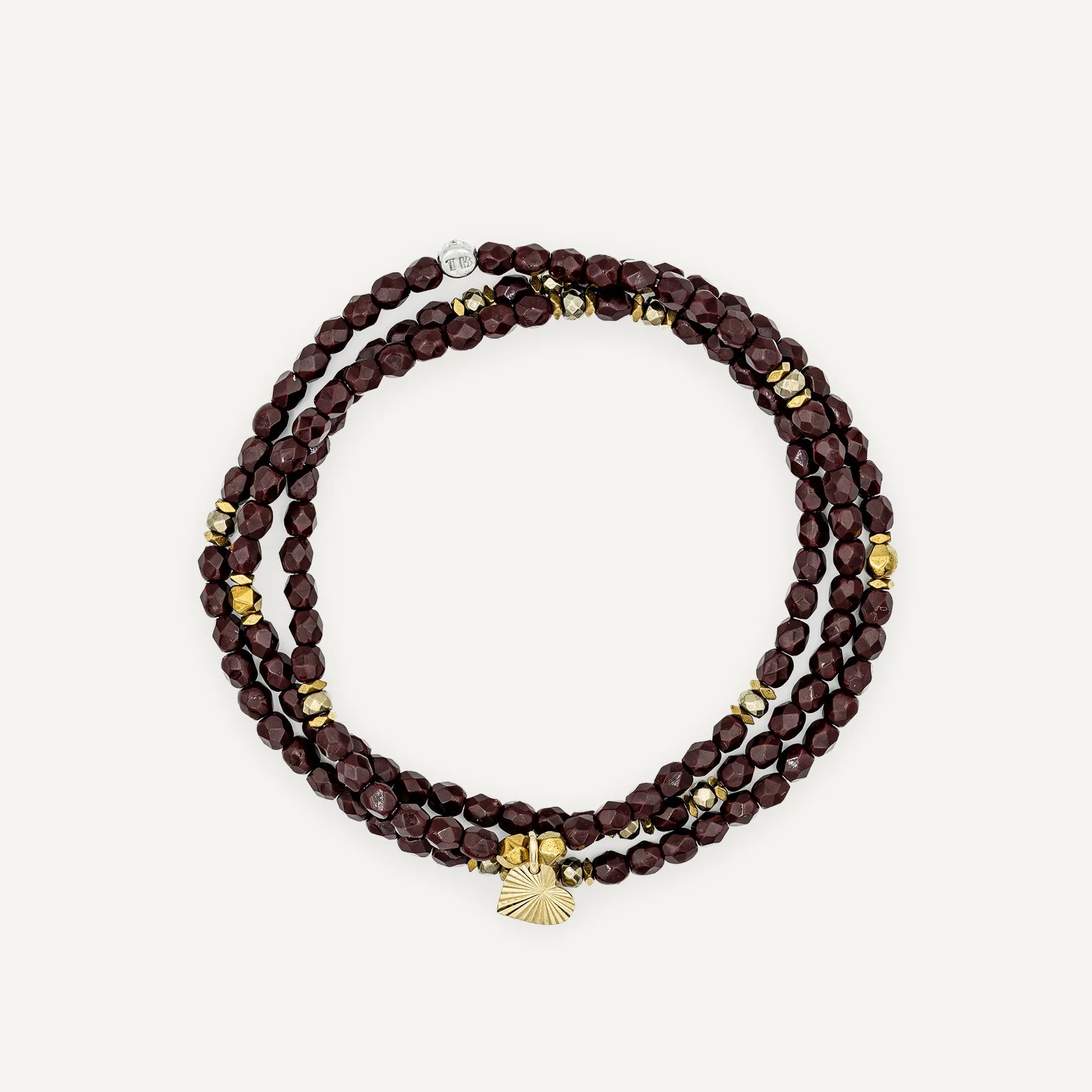 collier / bracelet LOVE - Bordeaux - Têtes Blondes