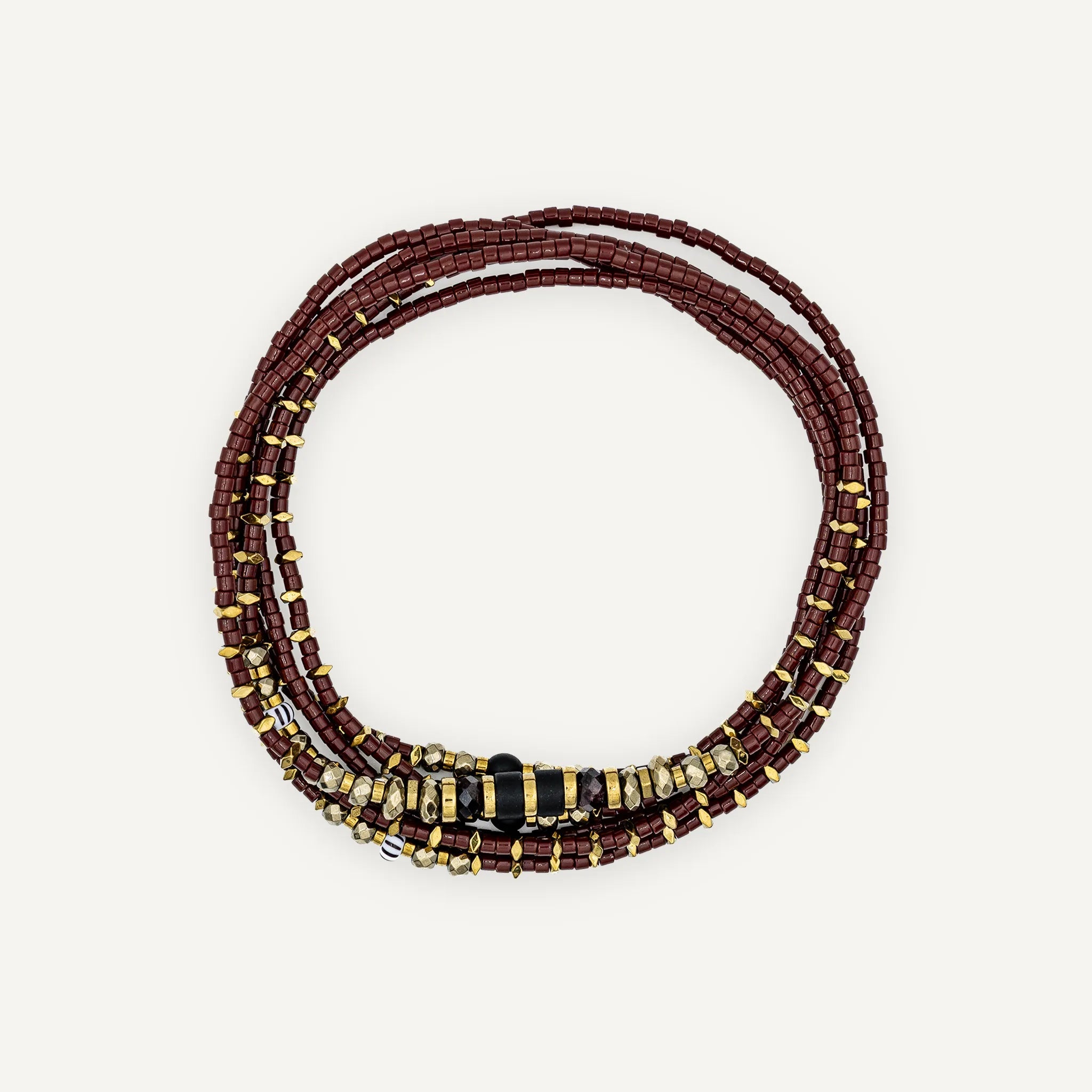 collier / bracelet MARS 6 - Bordeaux - Têtes Blondes