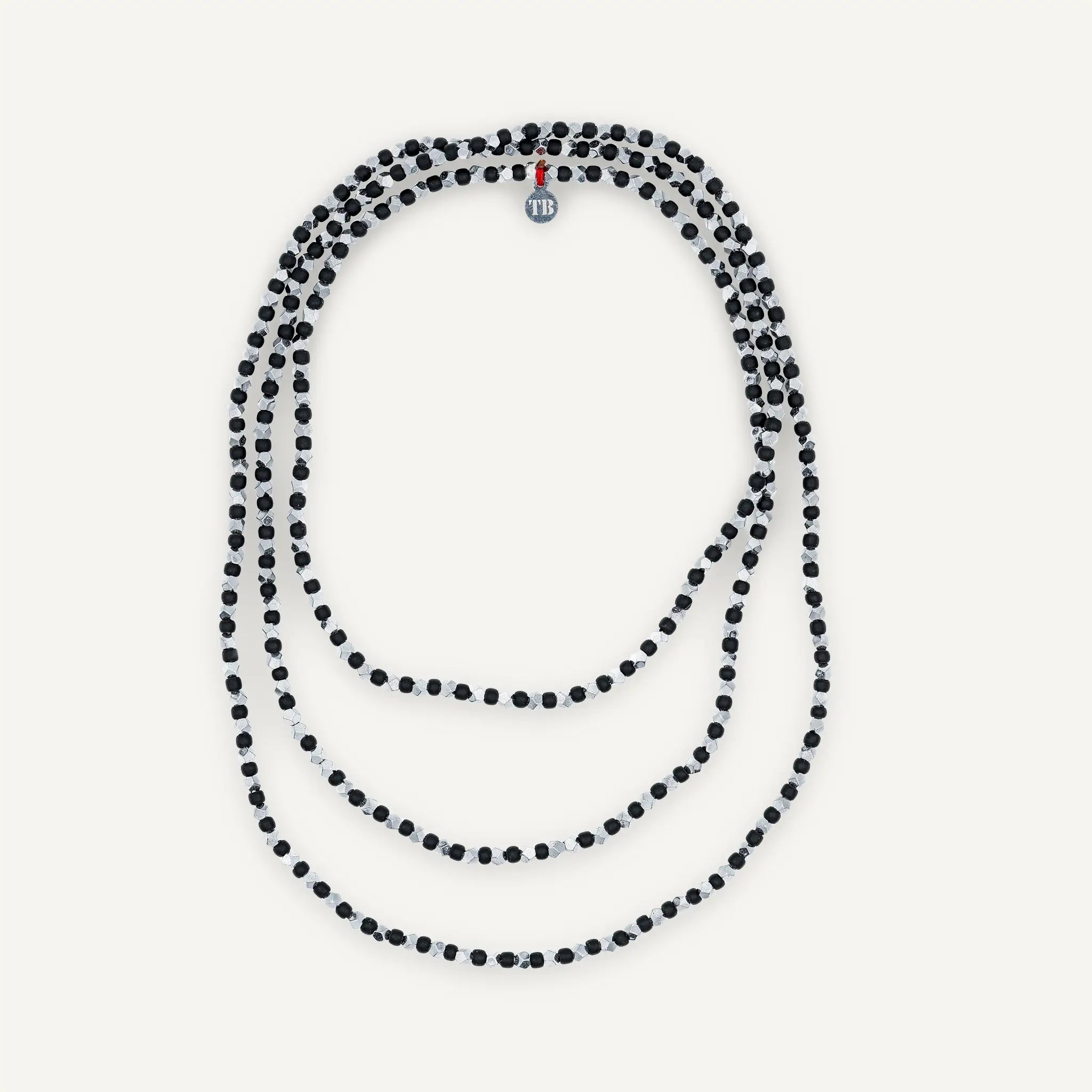 collier / bracelet MAX SILVER - Noir - Têtes Blondes