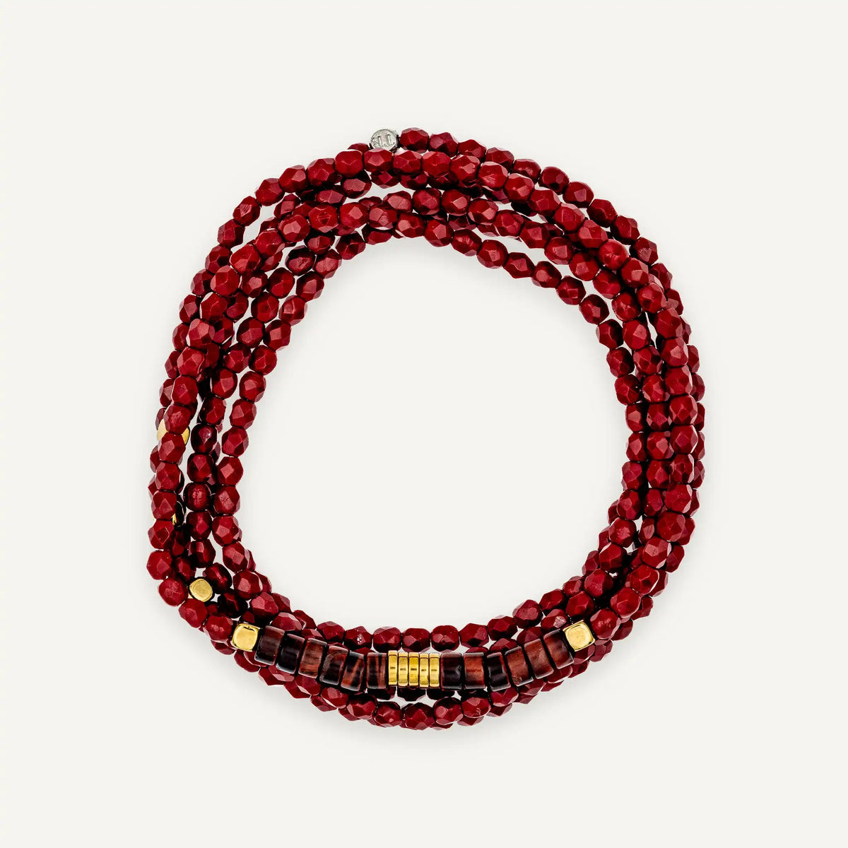 collier / bracelet NADÈGE - Bordeaux - Têtes Blondes