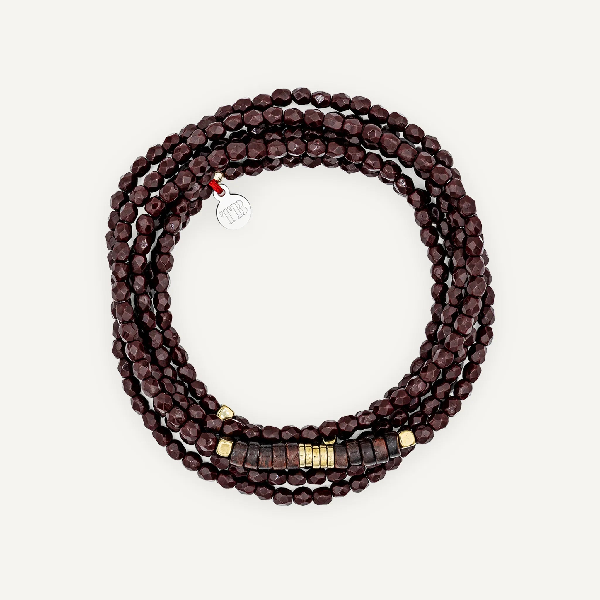 collier / bracelet NADÈGE - Bordeaux - Têtes Blondes