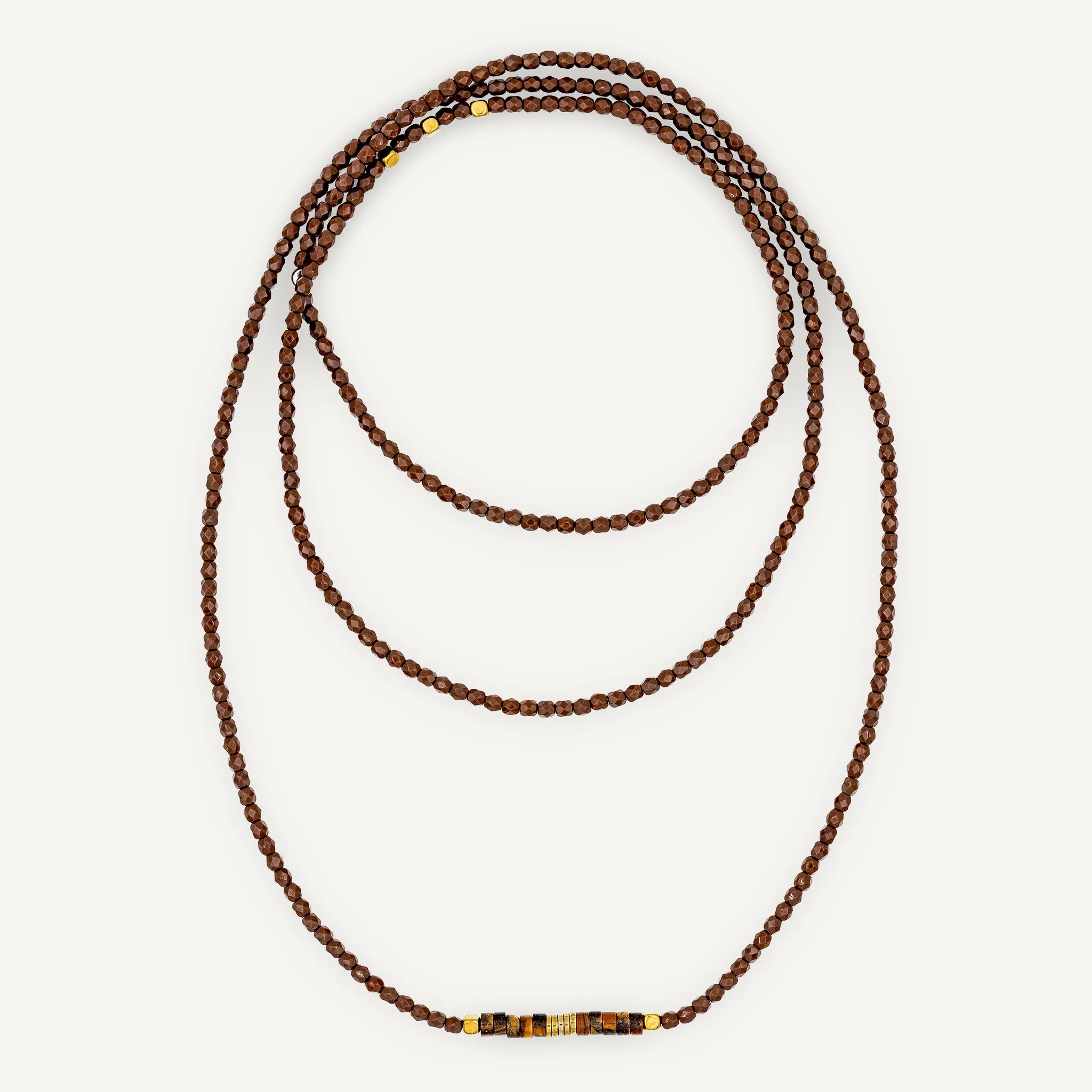 collier / bracelet NADÈGE - Chocolat - Têtes Blondes