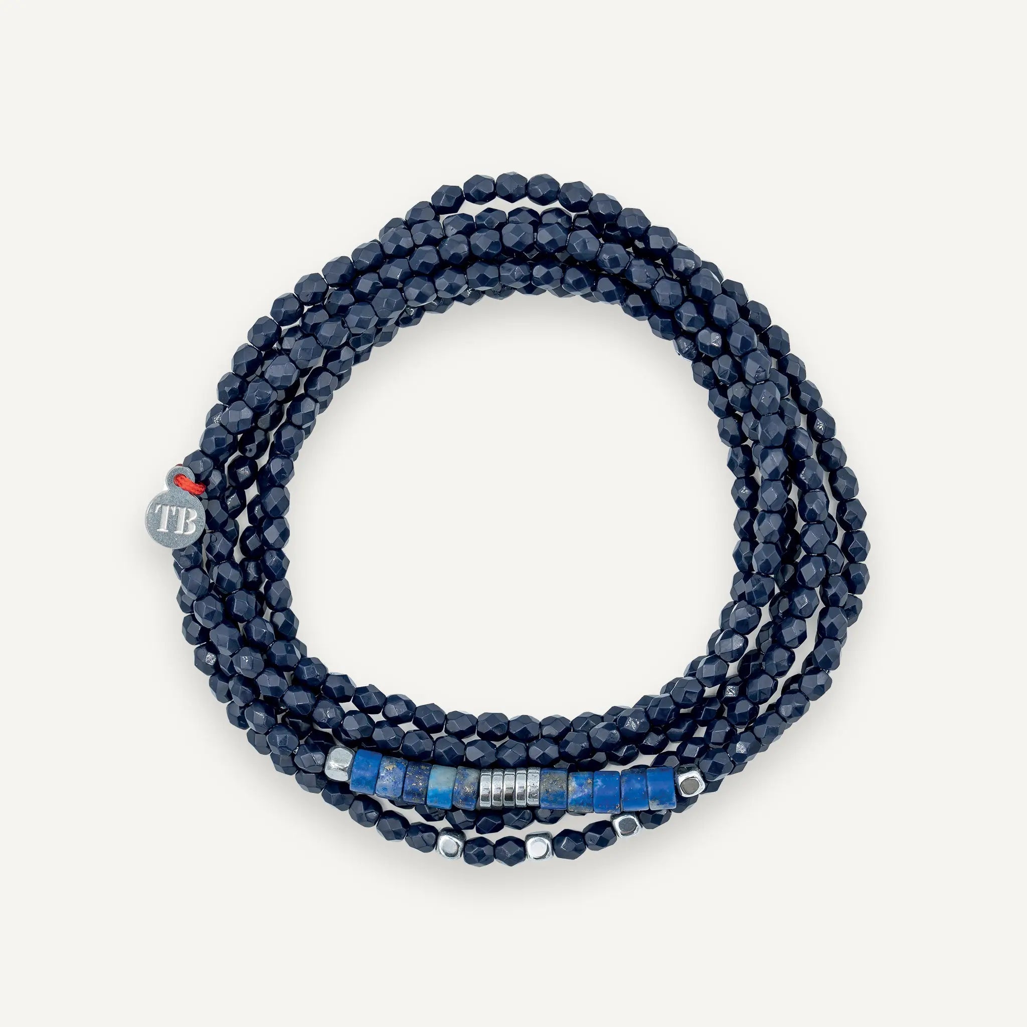 collier / bracelet NADÈGE Navy Blue - Têtes Blondes