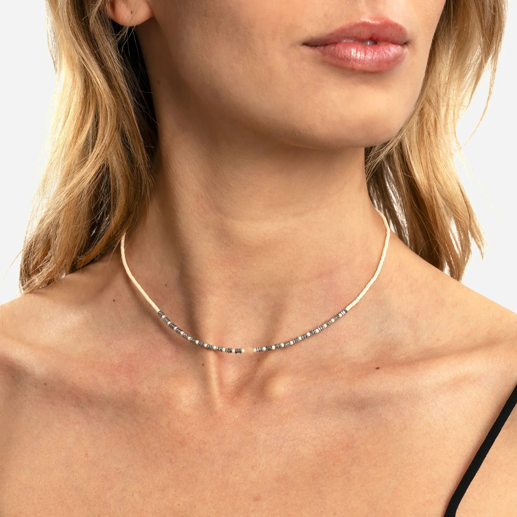collier / bracelet NEW ALICIA - Vanille - Têtes Blondes