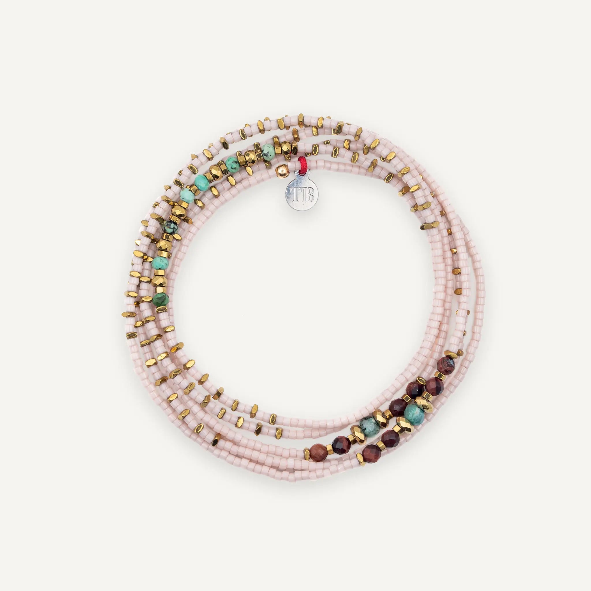 collier / bracelet NEW ANDY - Rose Guimauve - Têtes Blondes