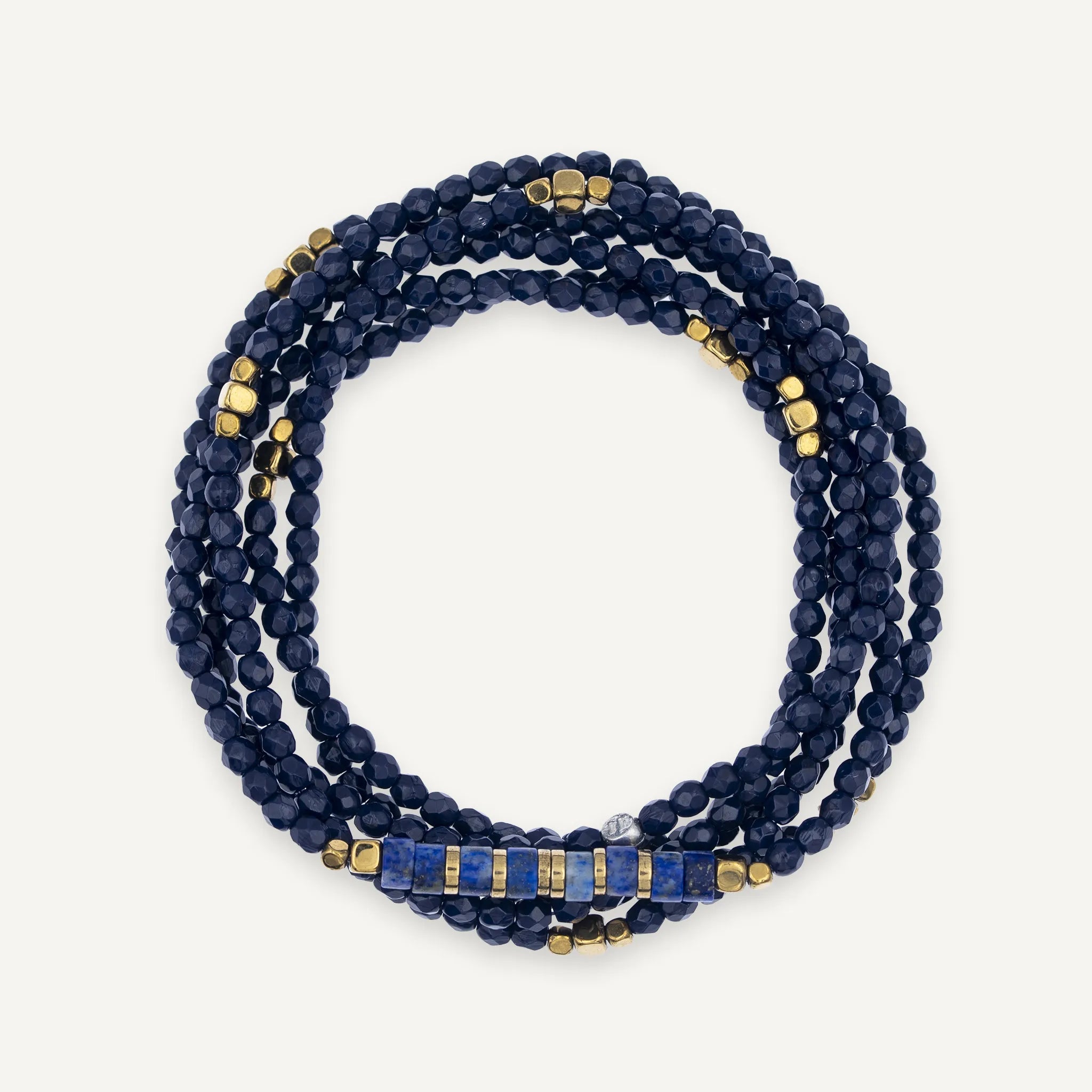collier / bracelet NEW NADÈGE - Navy Blue - Têtes Blondes