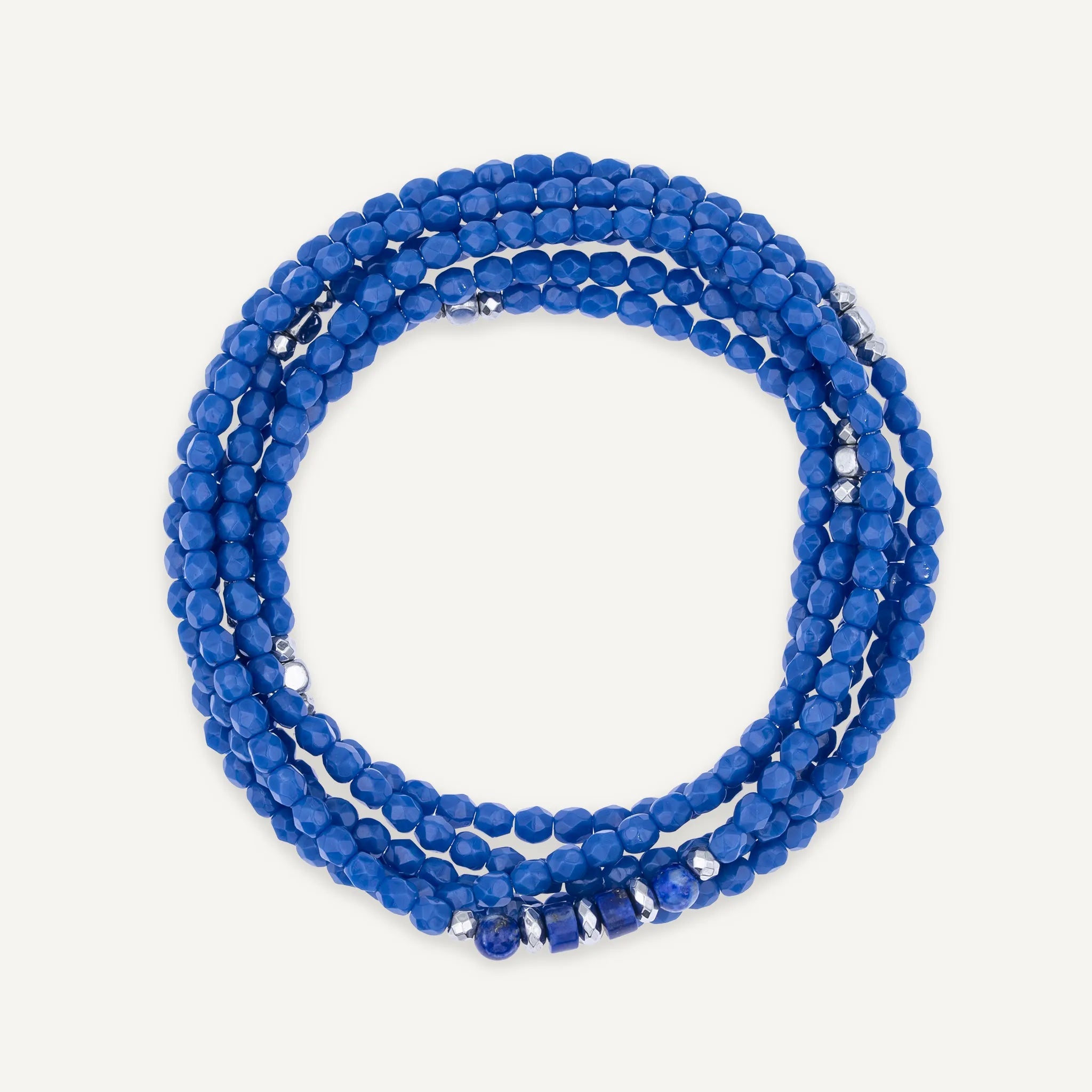 collier / bracelet NEW VERO - Bleu Majorelle - Têtes Blondes