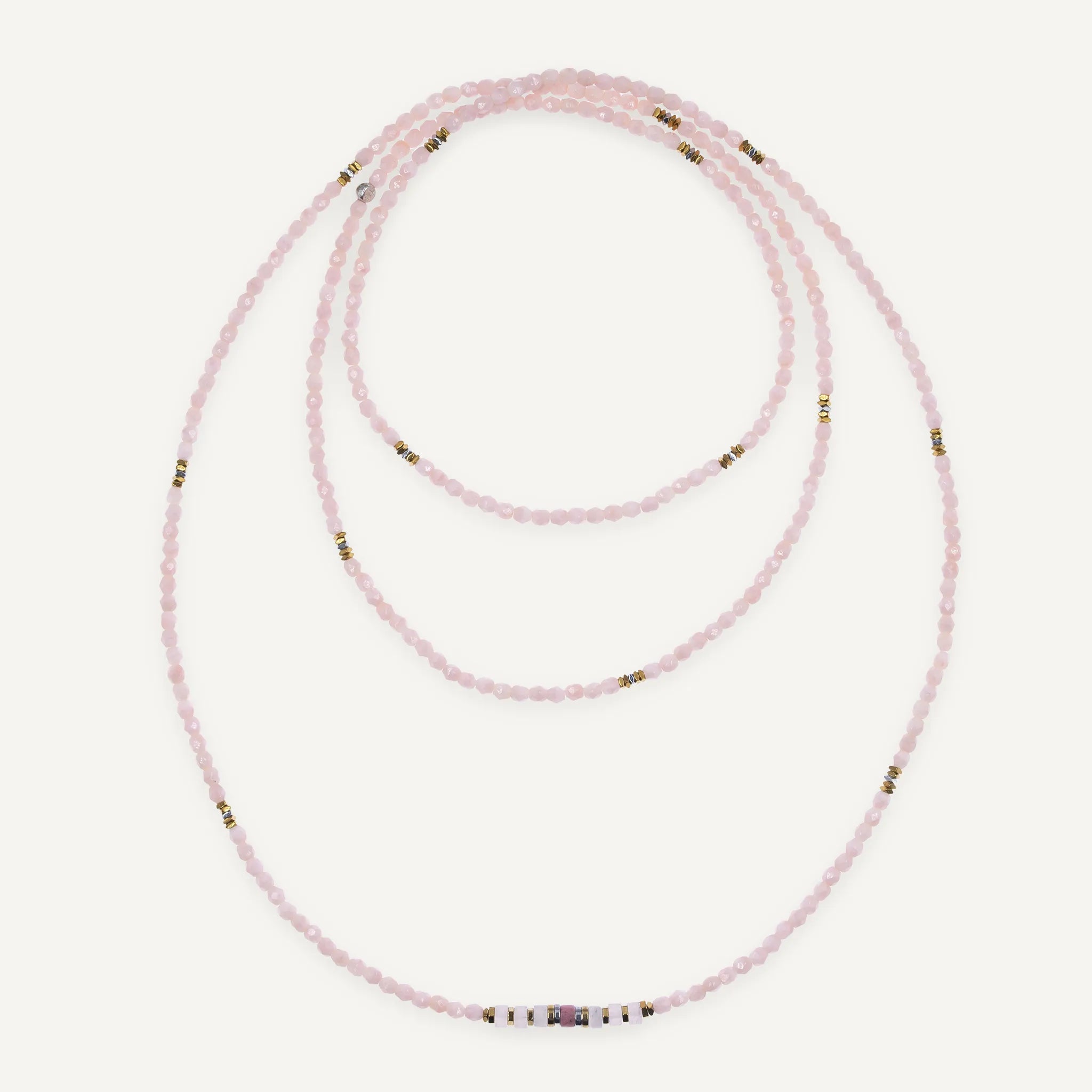 collier / bracelet NEW VIR - Rose Guimauve - Têtes Blondes