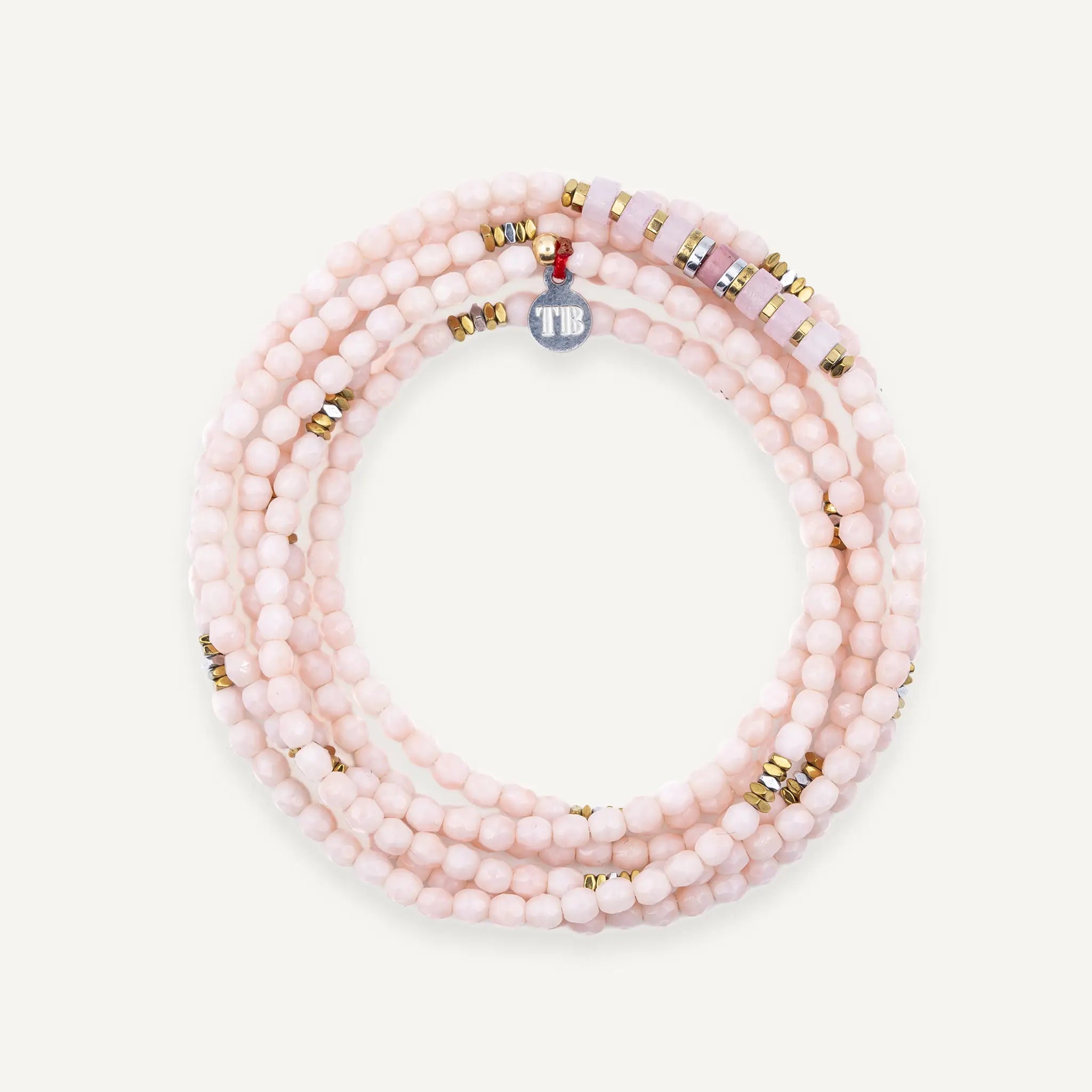 collier / bracelet NEW VIR - Rose Guimauve - Têtes Blondes