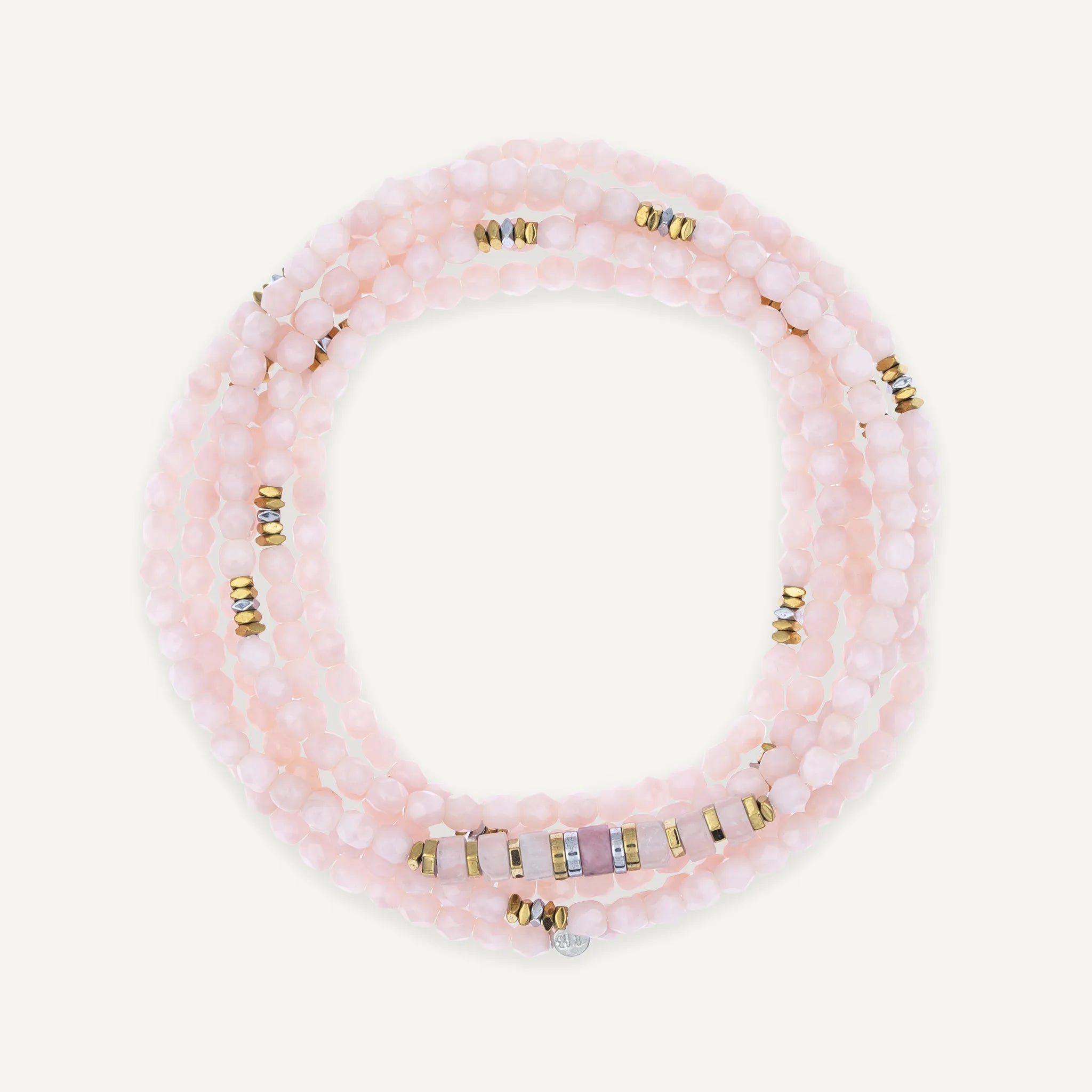 collier / bracelet NEW VIR - Rose Guimauve - Têtes Blondes