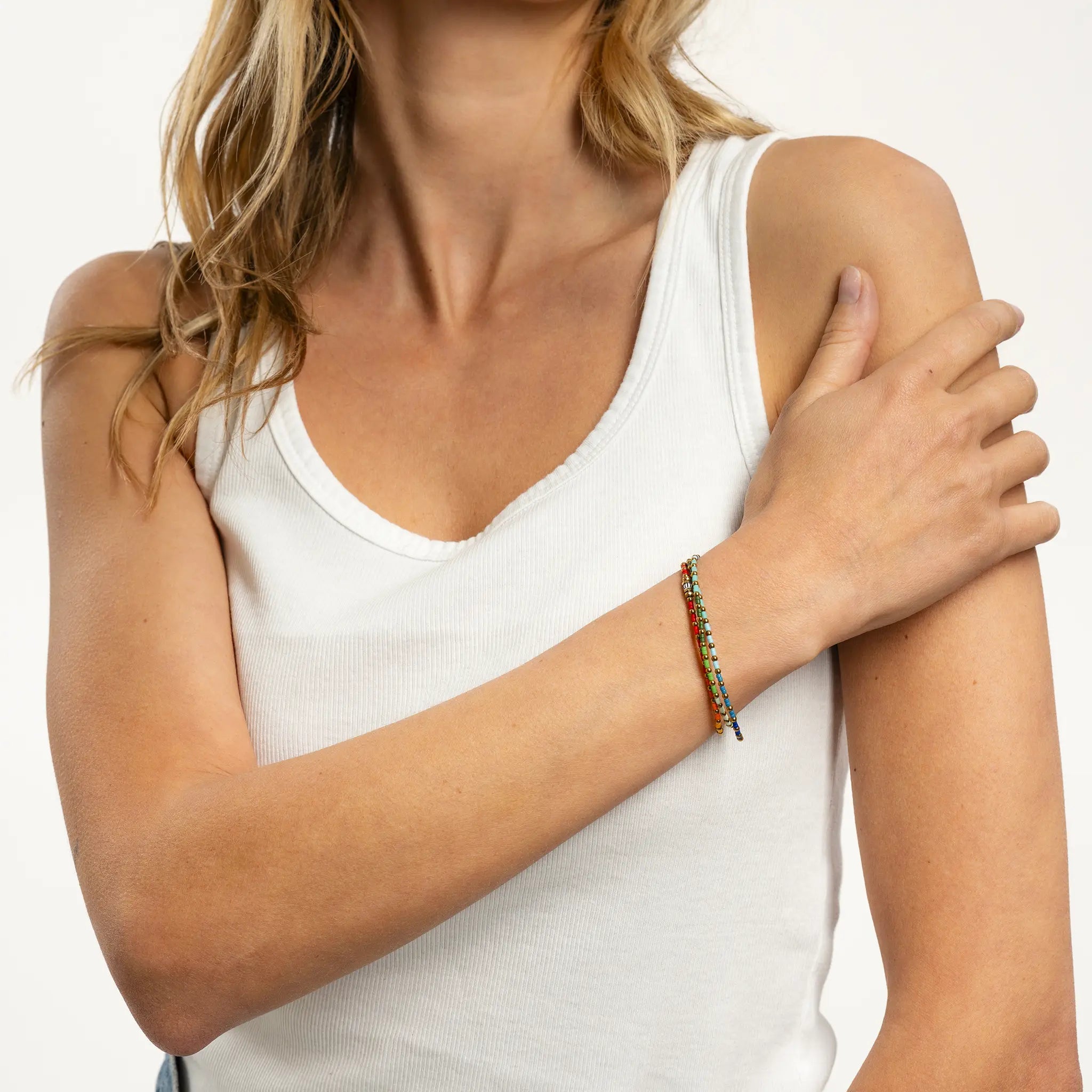collier / bracelet NIJI 3 - Têtes Blondes