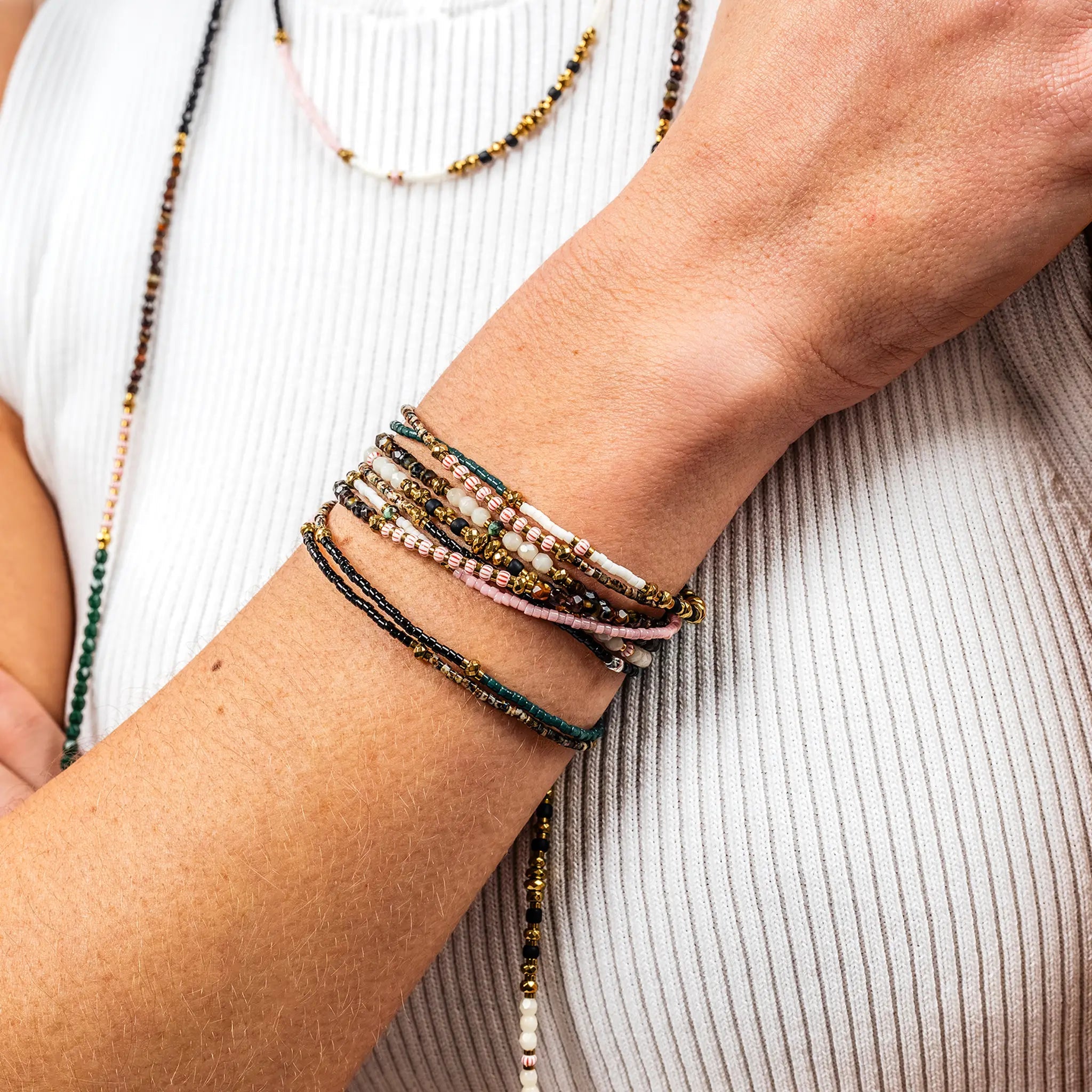 collier / bracelet NINA 3 - Multicolore - Têtes Blondes