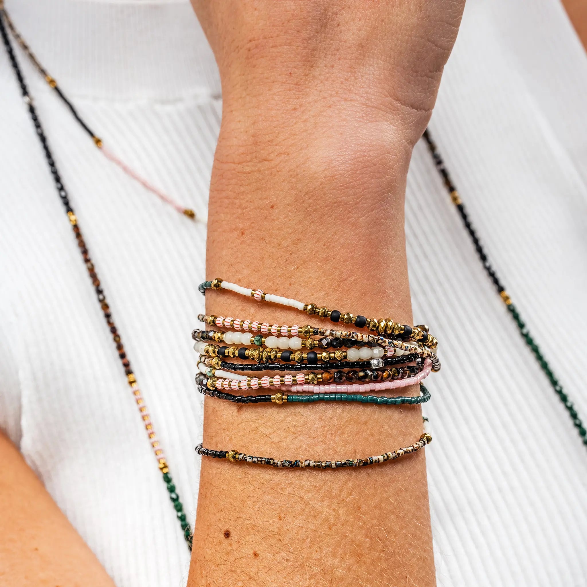 collier / bracelet NINA 3 - Multicolore - Têtes Blondes