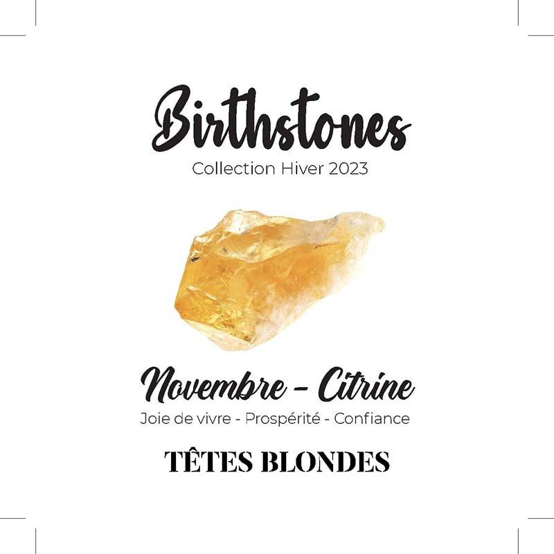 collier / bracelet NOVEMBRE 3 - Citrine - Têtes Blondes