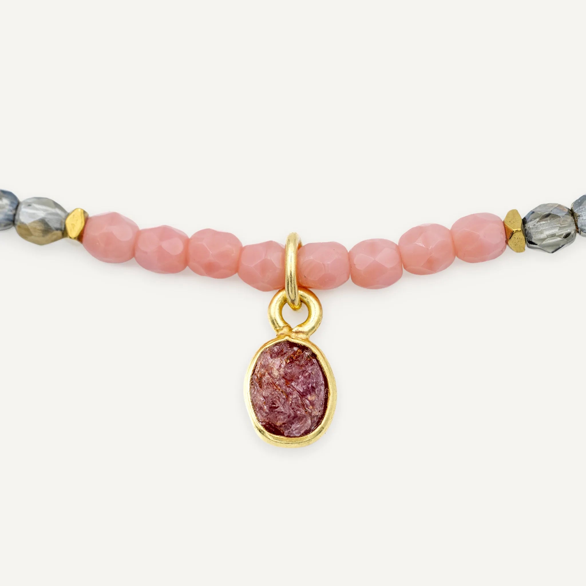 collier / bracelet OCTOBRE 3 - Tourmaline - Têtes Blondes
