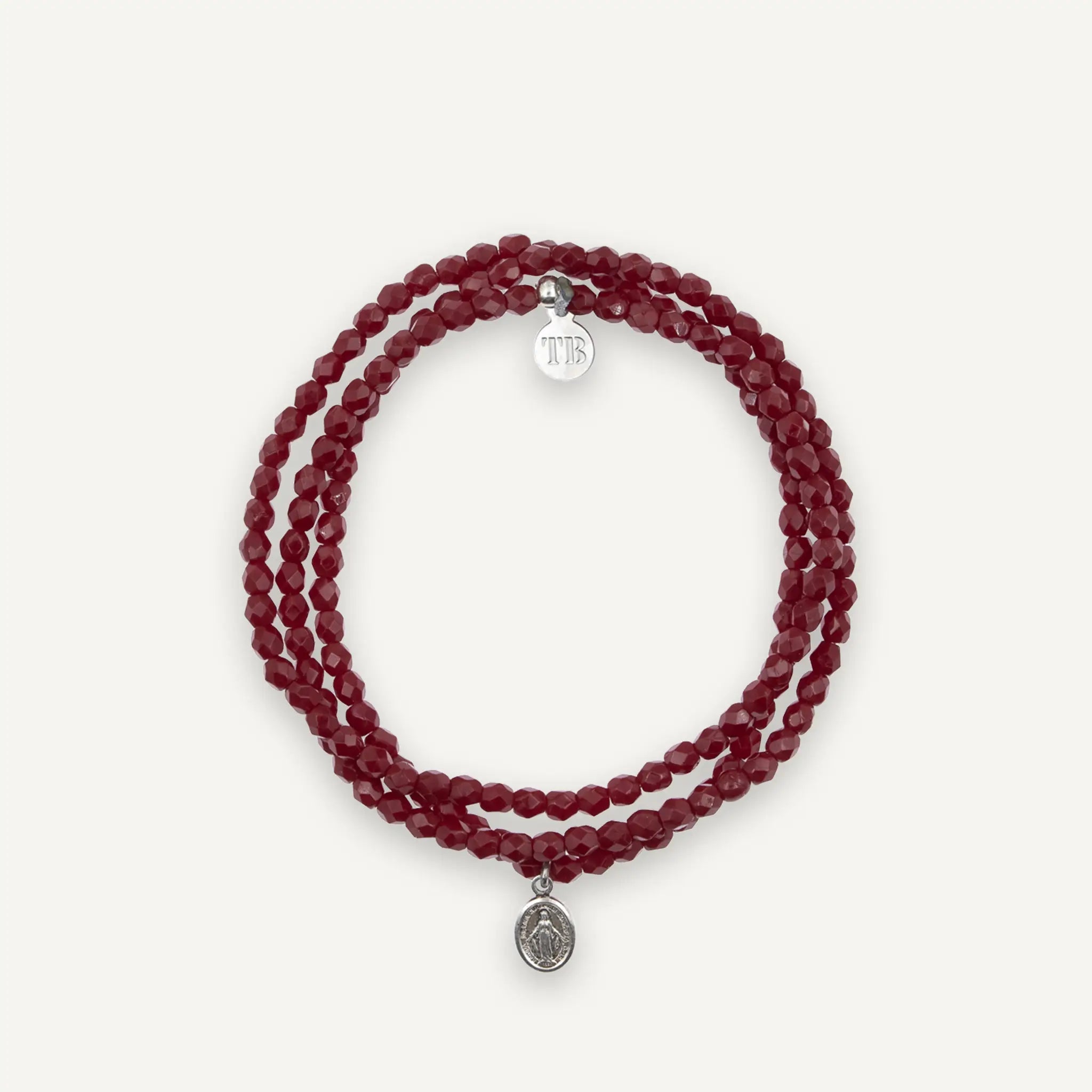 collier / bracelet PETITE MADONE - Bordeaux - Têtes Blondes