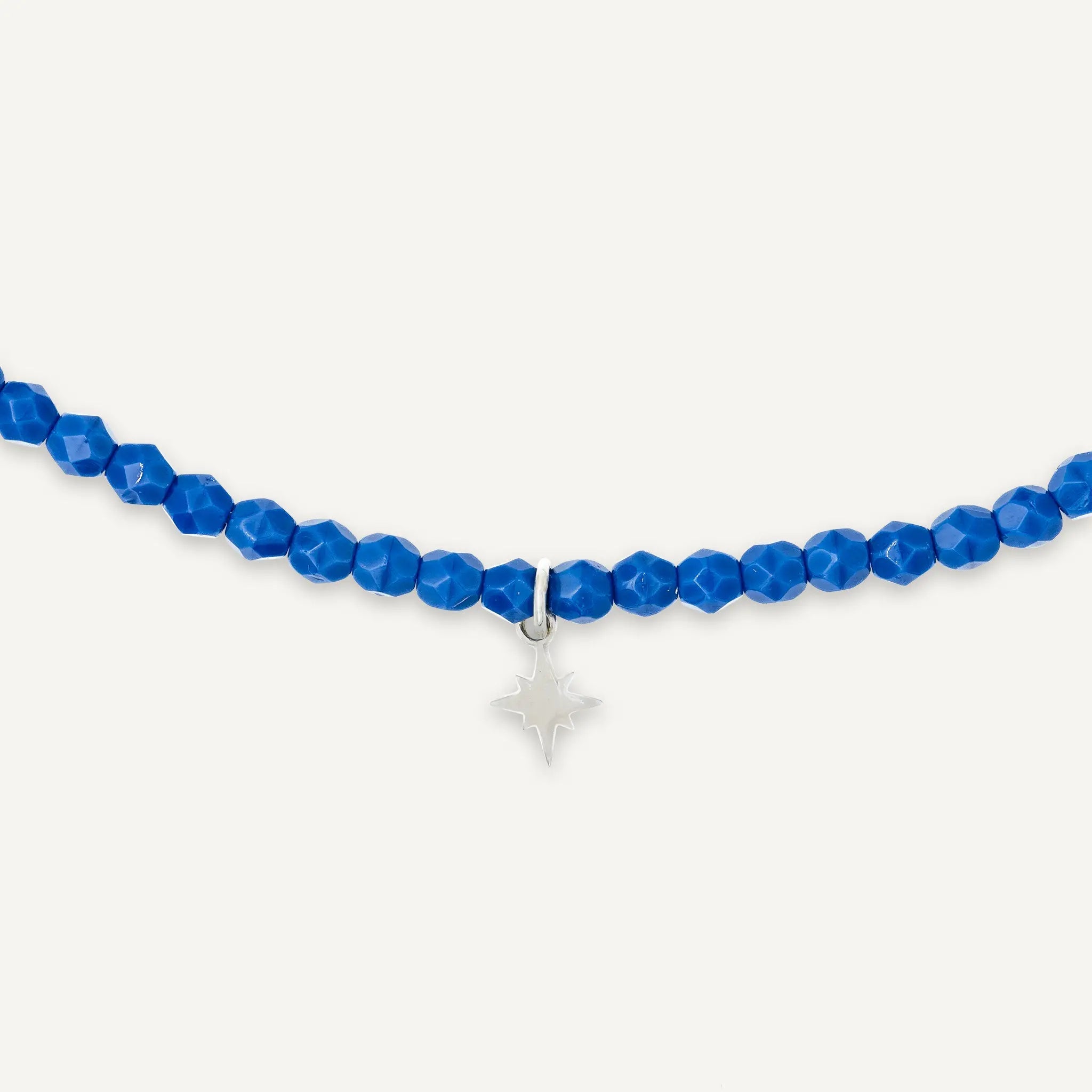 collier / bracelet POLAIRE Silver - Bleu Majorelle - Têtes Blondes