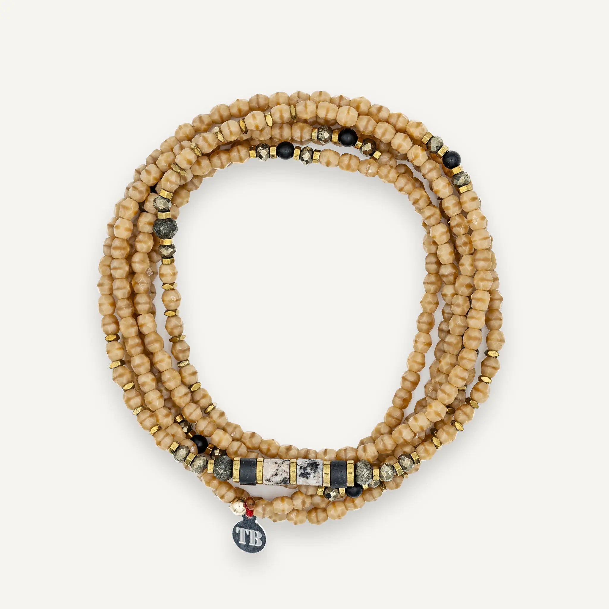 collier / bracelet PYTHON - Miel - Têtes Blondes