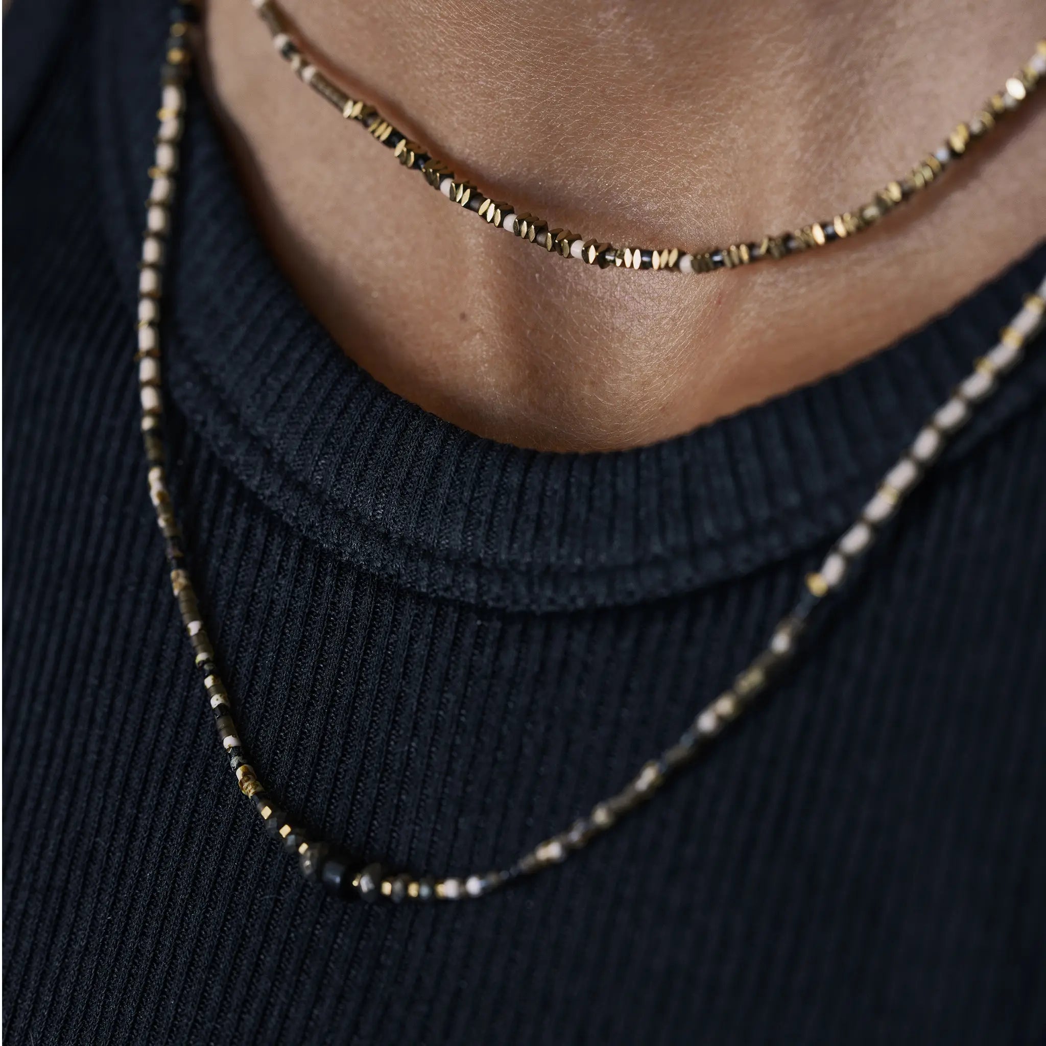collier / bracelet PYTHON Slim 3 - Têtes Blondes