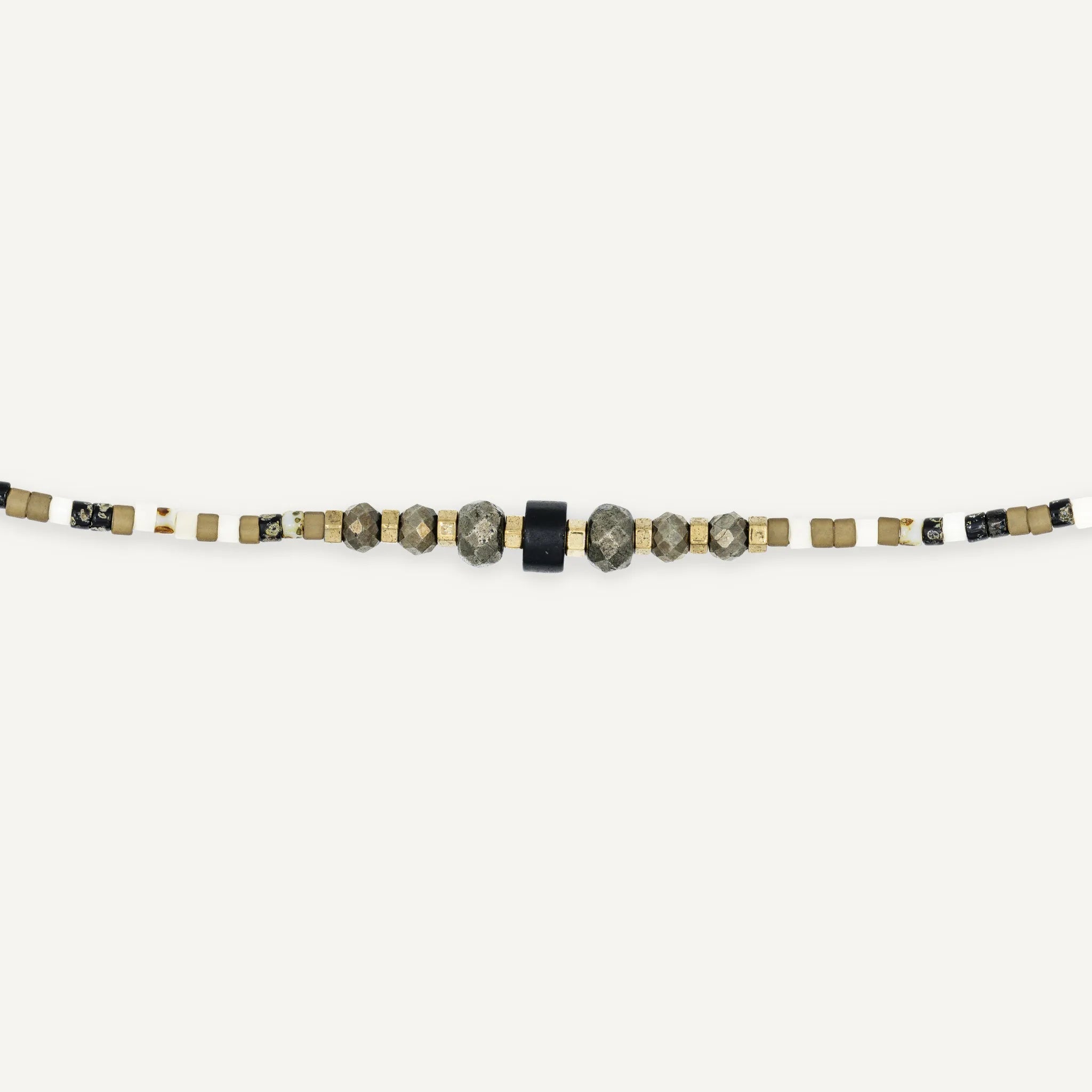collier / bracelet PYTHON Slim 3 - Têtes Blondes