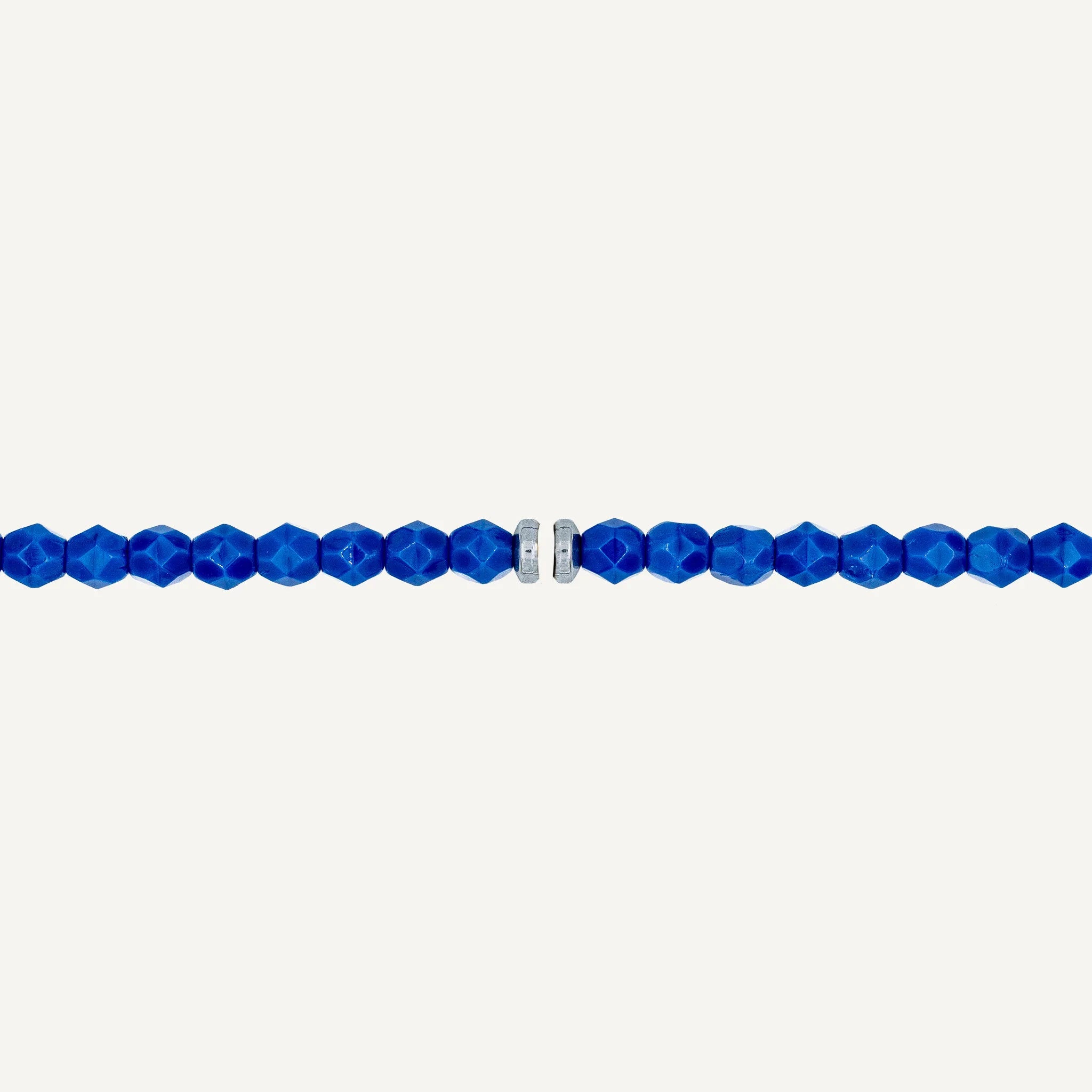 collier / bracelet Ras de cou - Bleu Majorelle - Têtes Blondes