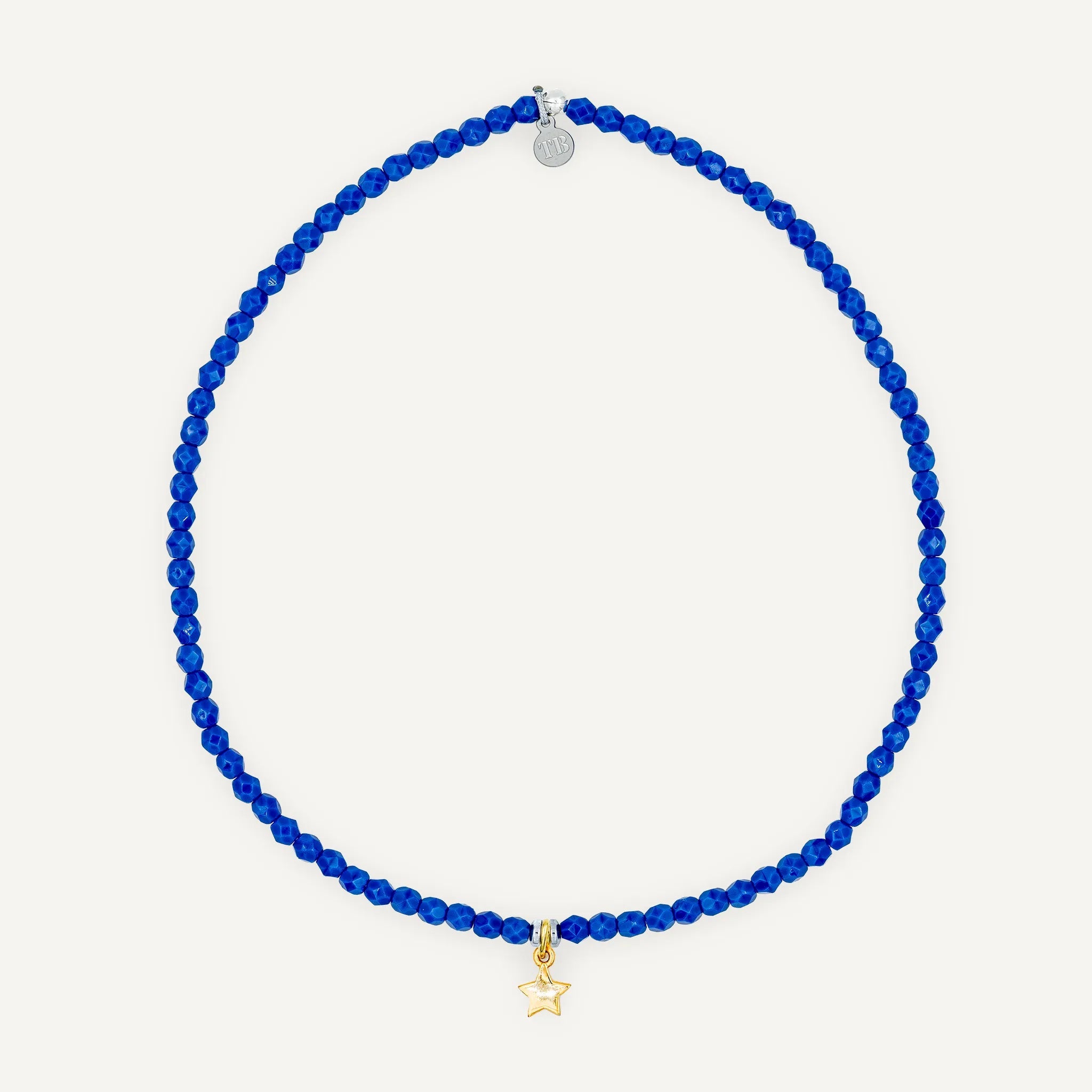 collier / bracelet Ras de cou - Bleu Majorelle - Têtes Blondes