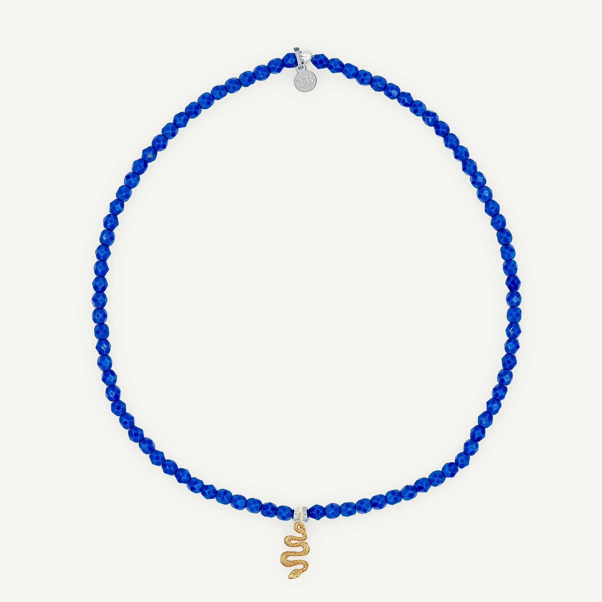 collier / bracelet Ras de cou - Bleu Majorelle - Têtes Blondes