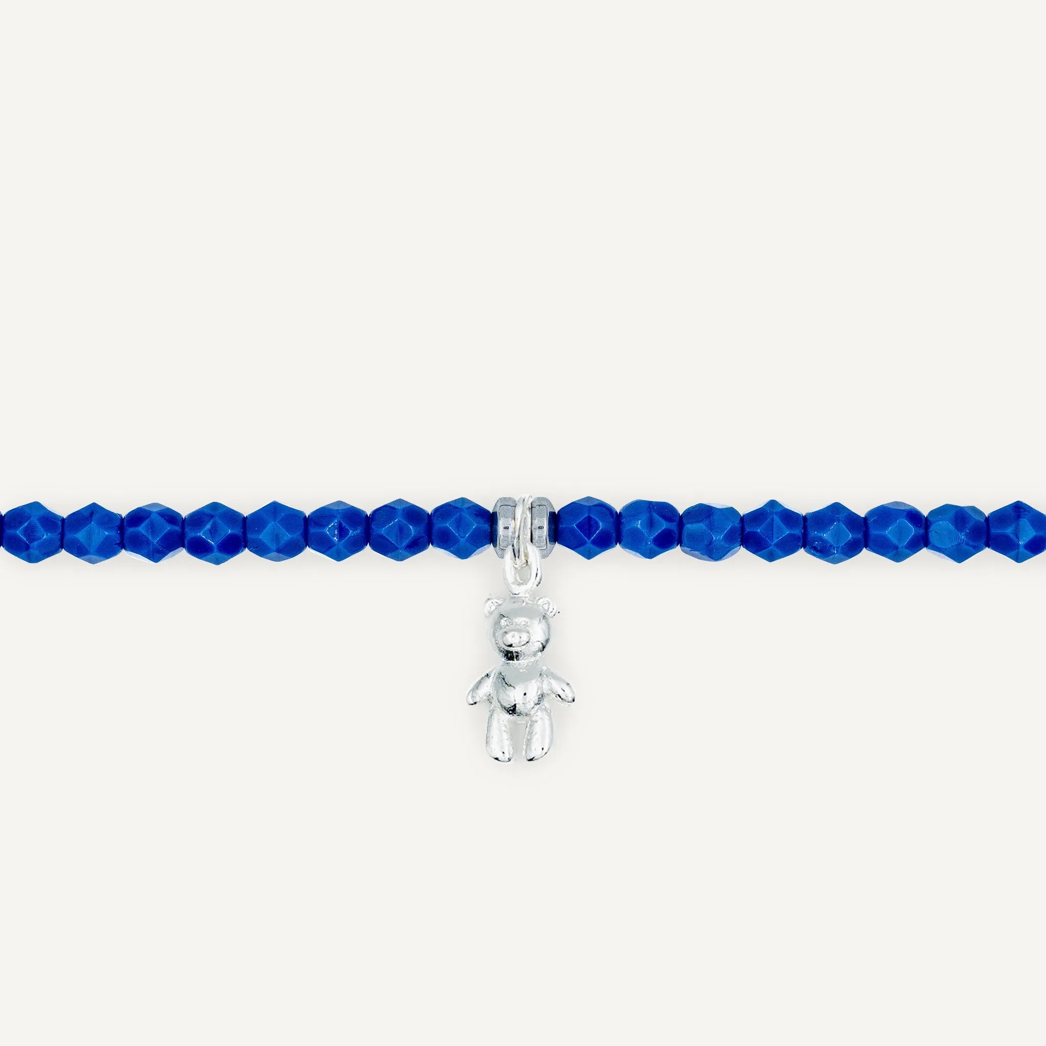 collier / bracelet Ras de cou - Bleu Majorelle - Têtes Blondes