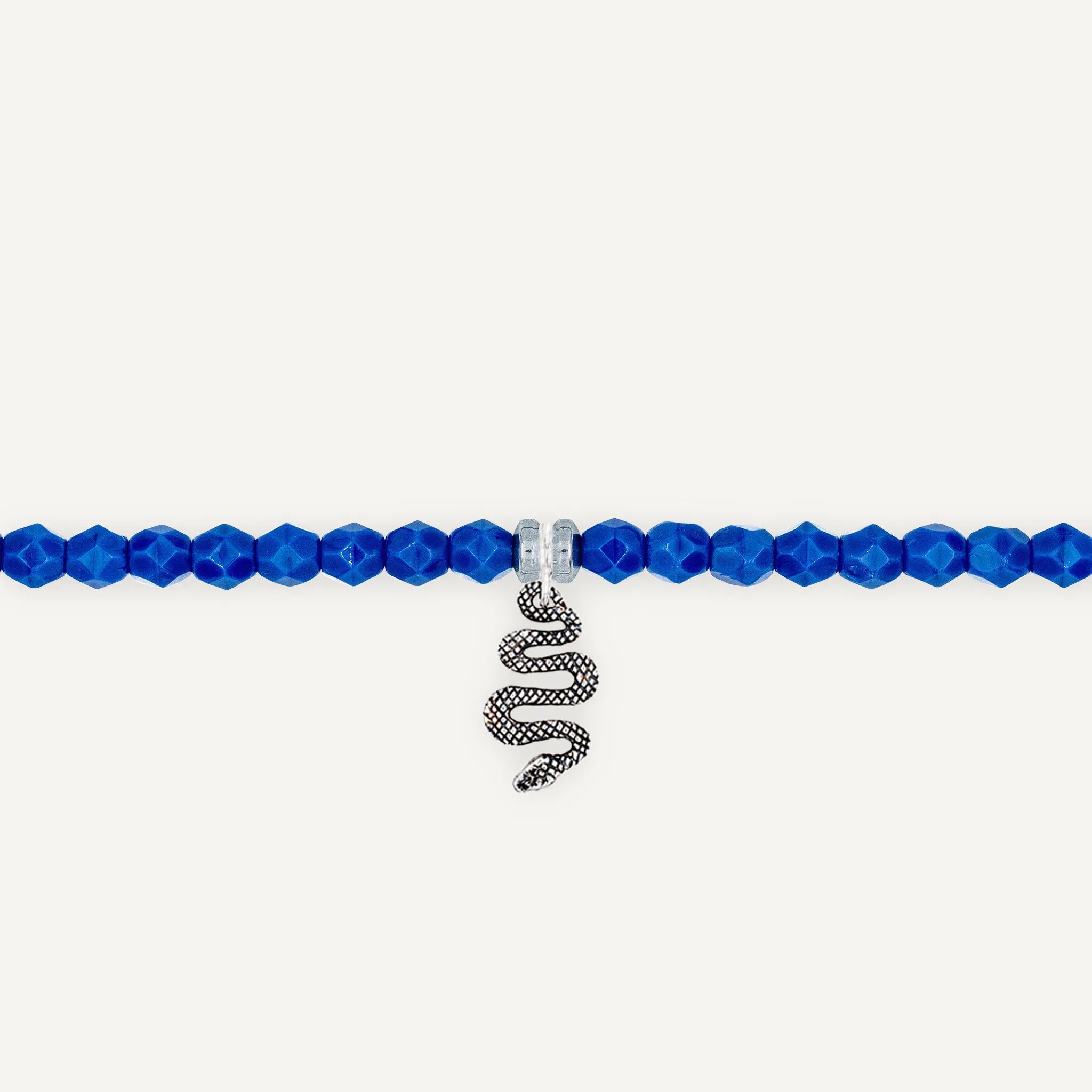 collier / bracelet Ras de cou - Bleu Majorelle - Têtes Blondes