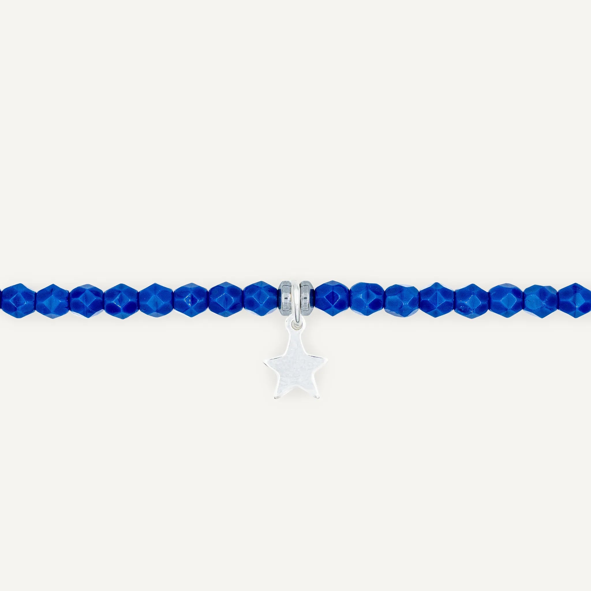 collier / bracelet Ras de cou - Bleu Majorelle - Têtes Blondes