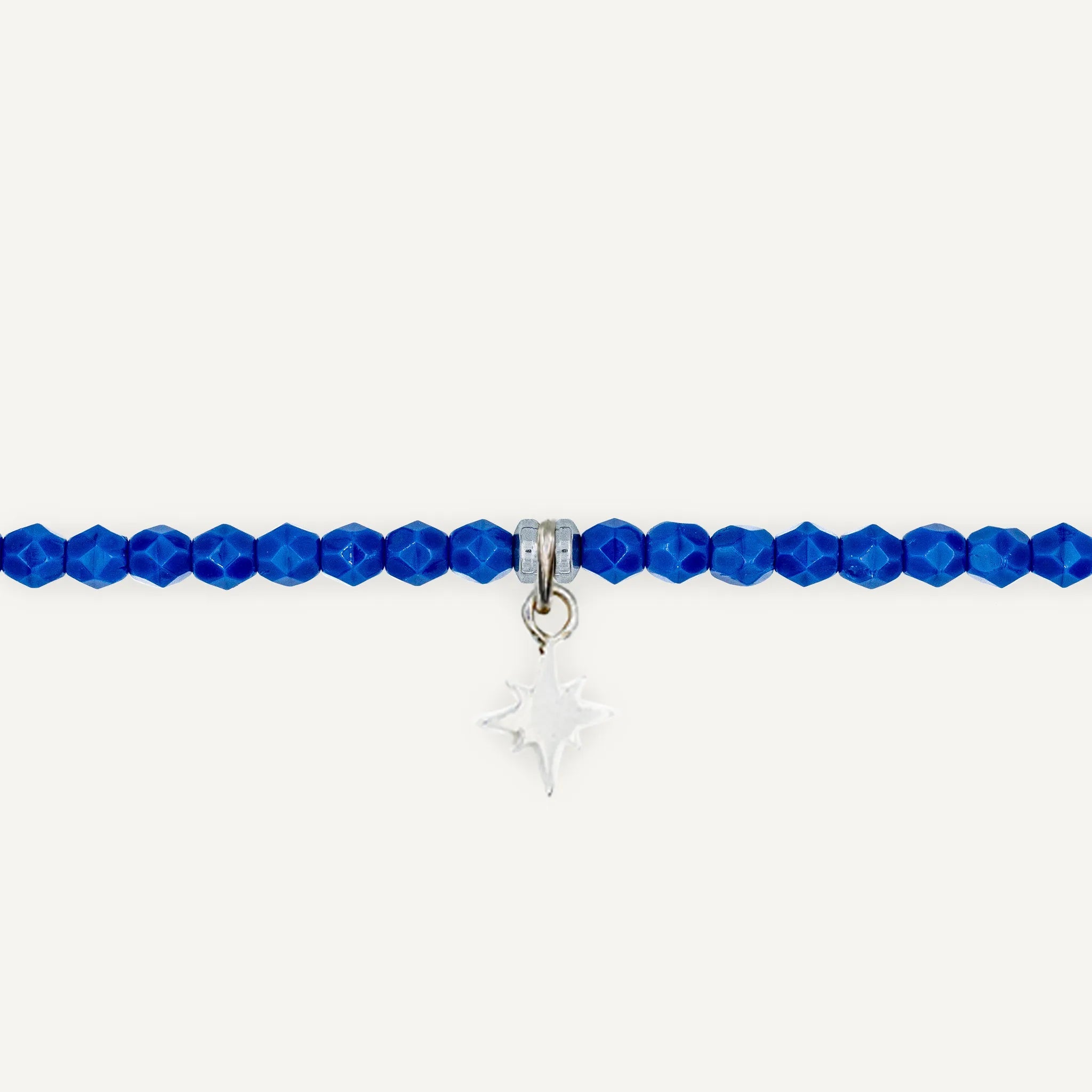 collier / bracelet Ras de cou - Bleu Majorelle - Têtes Blondes