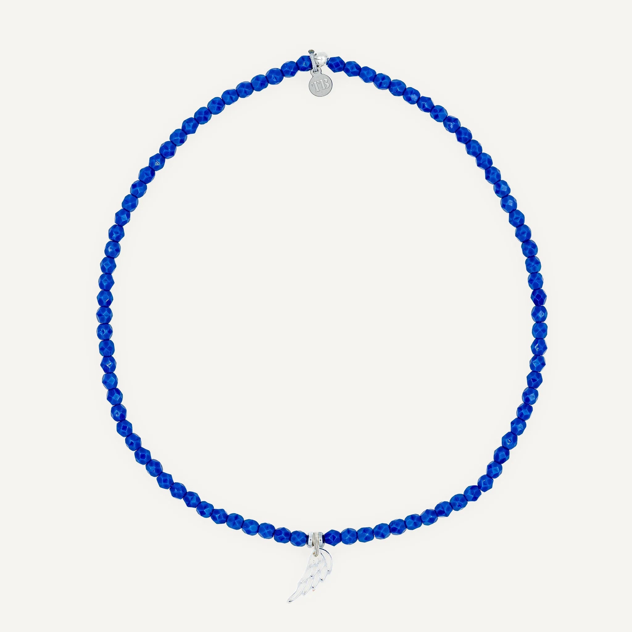 collier / bracelet Ras de cou - Bleu Majorelle - Têtes Blondes