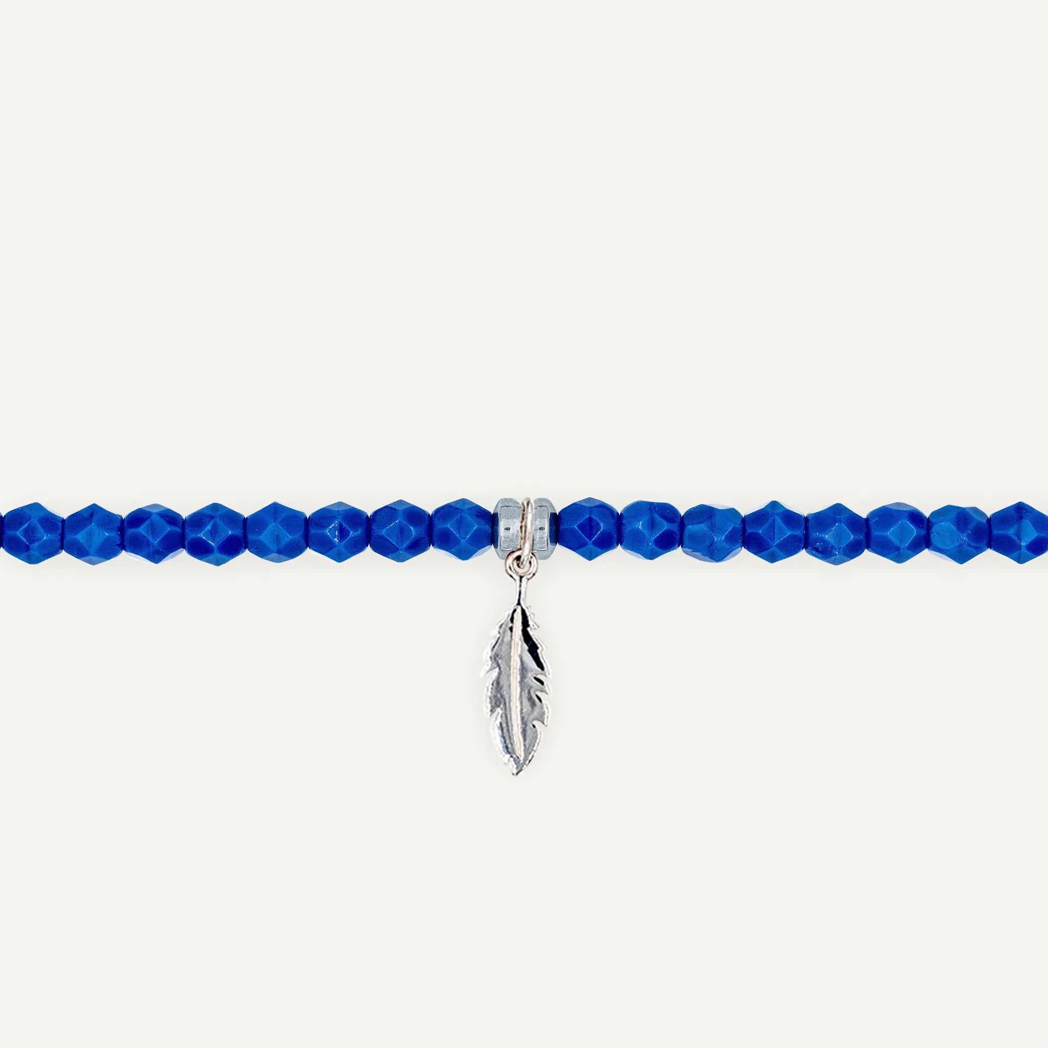 collier / bracelet Ras de cou - Bleu Majorelle - Têtes Blondes