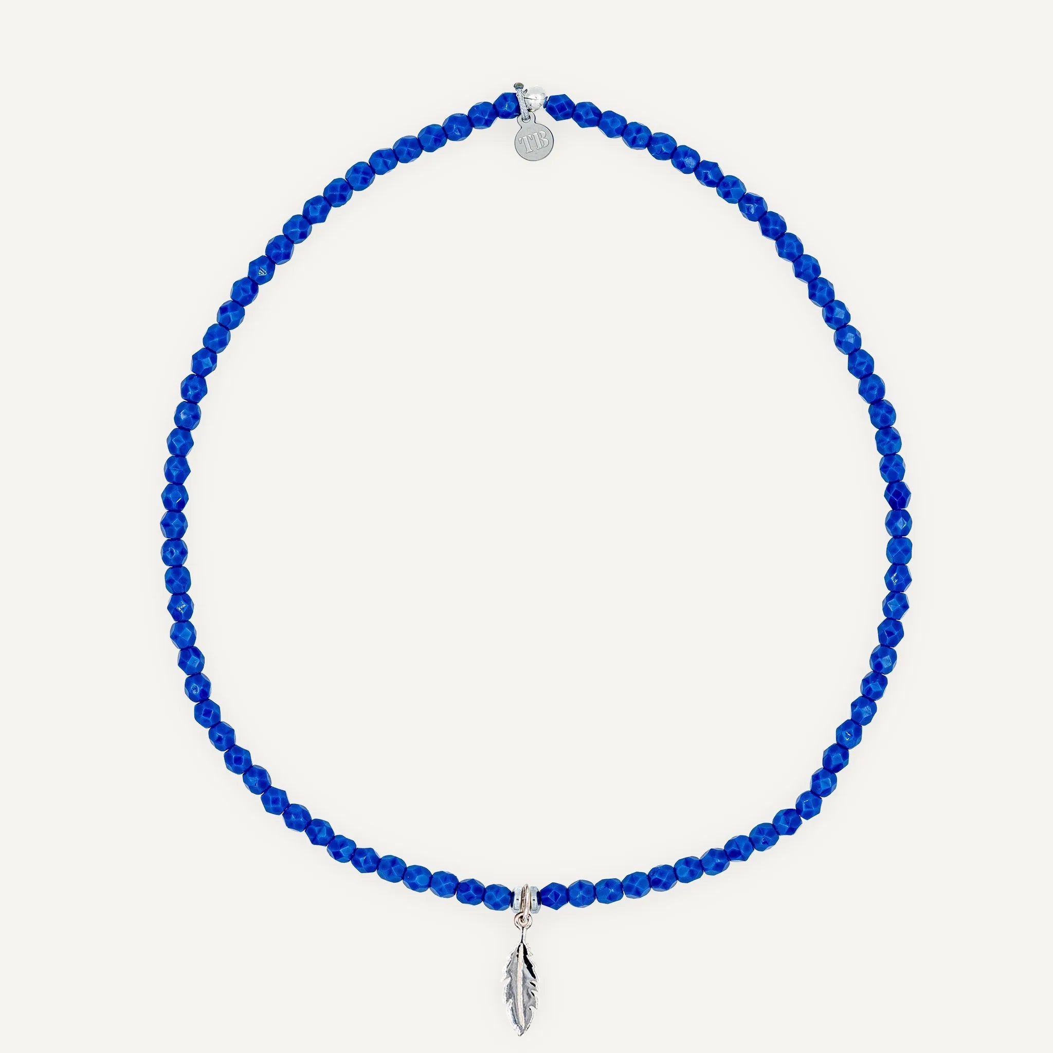 collier / bracelet Ras de cou - Bleu Majorelle - Têtes Blondes
