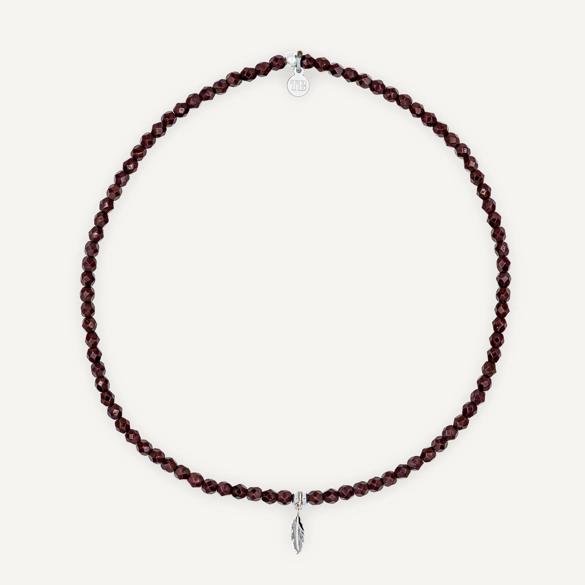 collier / bracelet Ras de cou - Bordeaux - Têtes Blondes