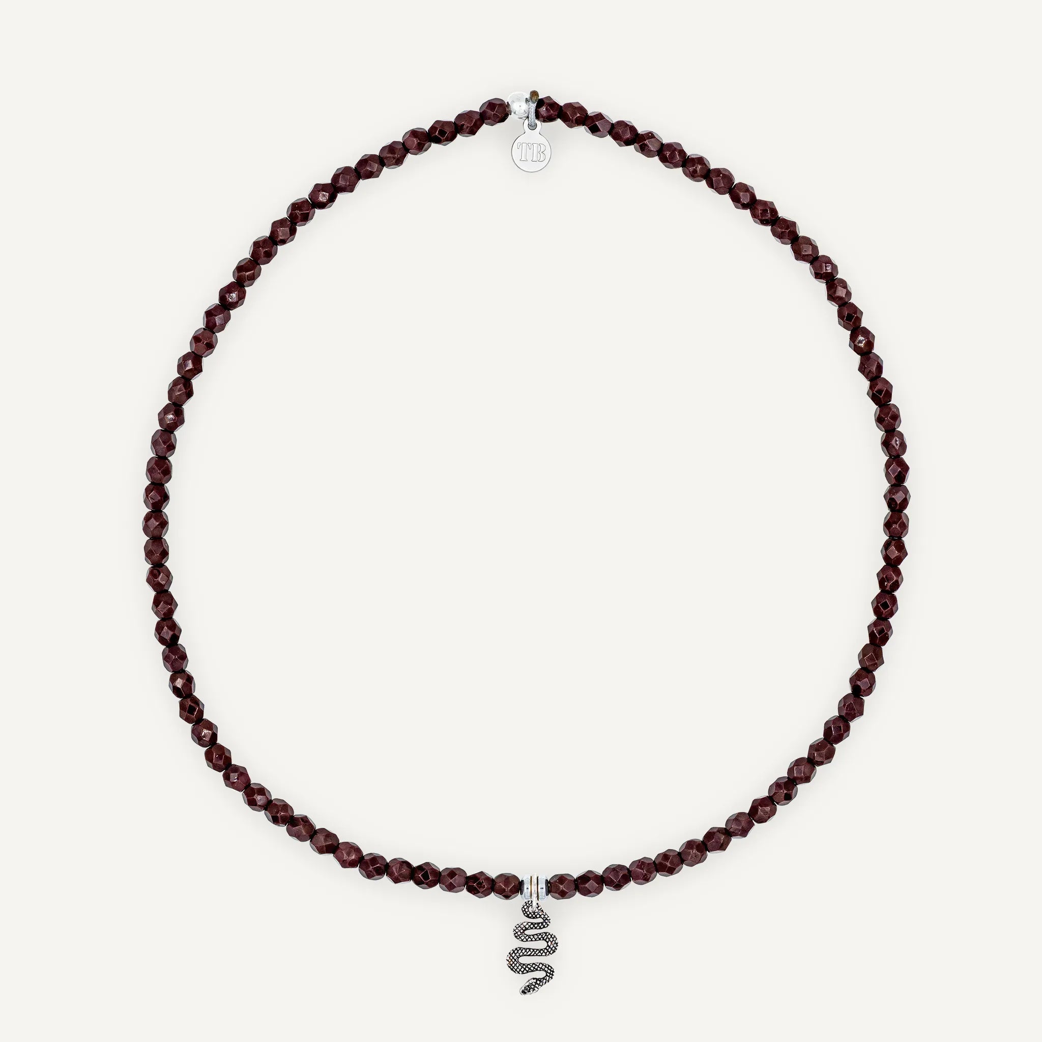 collier / bracelet Ras de cou - Bordeaux - Têtes Blondes