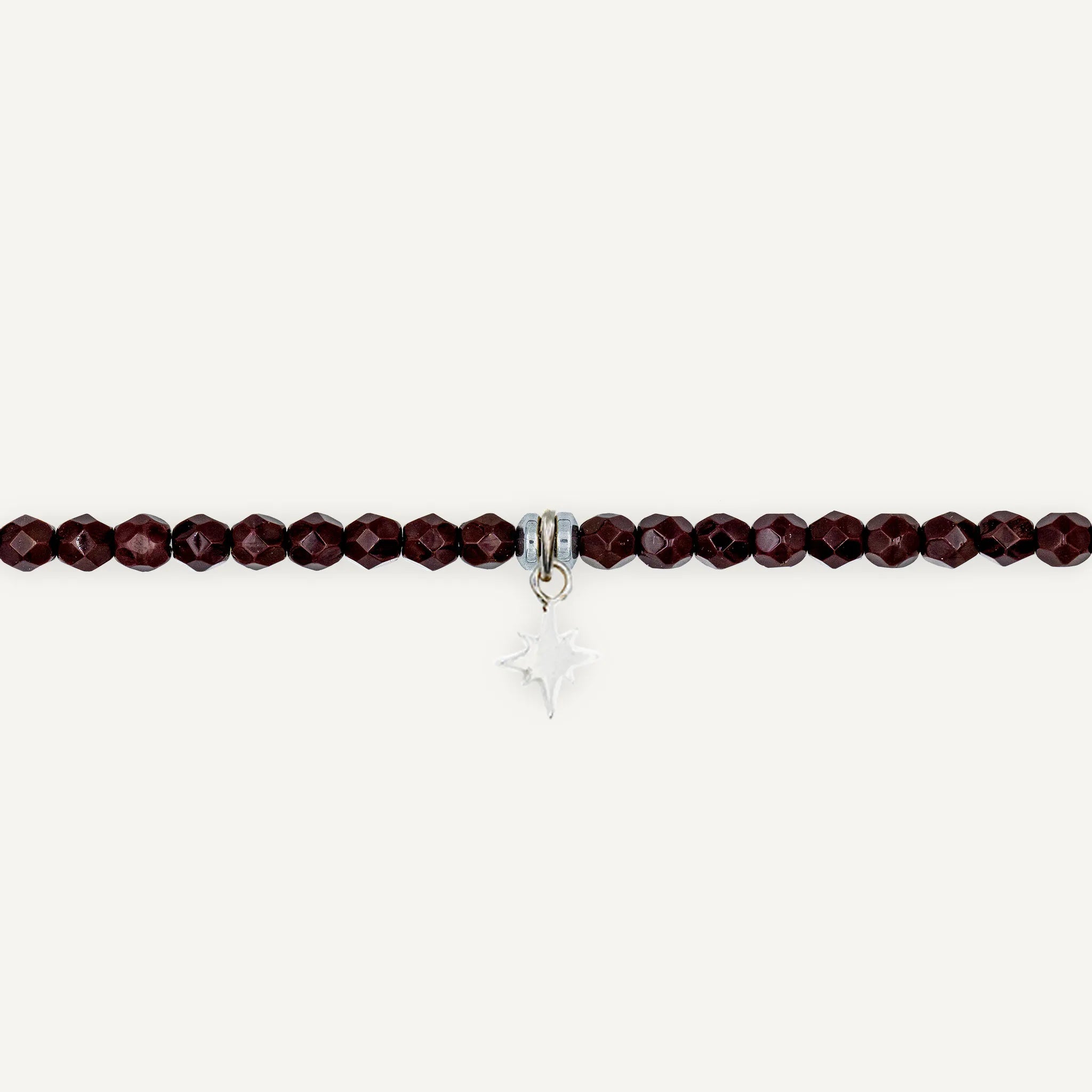 collier / bracelet Ras de cou - Bordeaux - Têtes Blondes