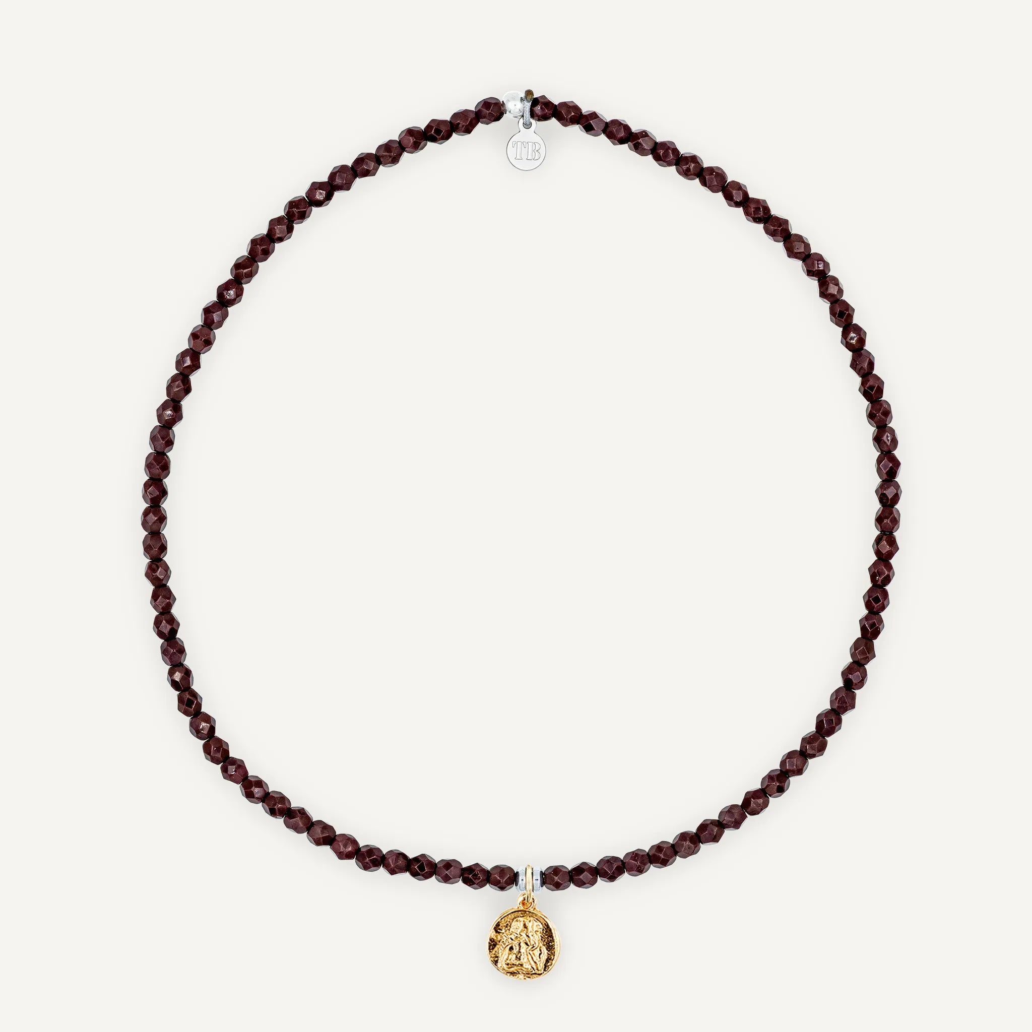 collier / bracelet Ras de cou - Bordeaux - Têtes Blondes