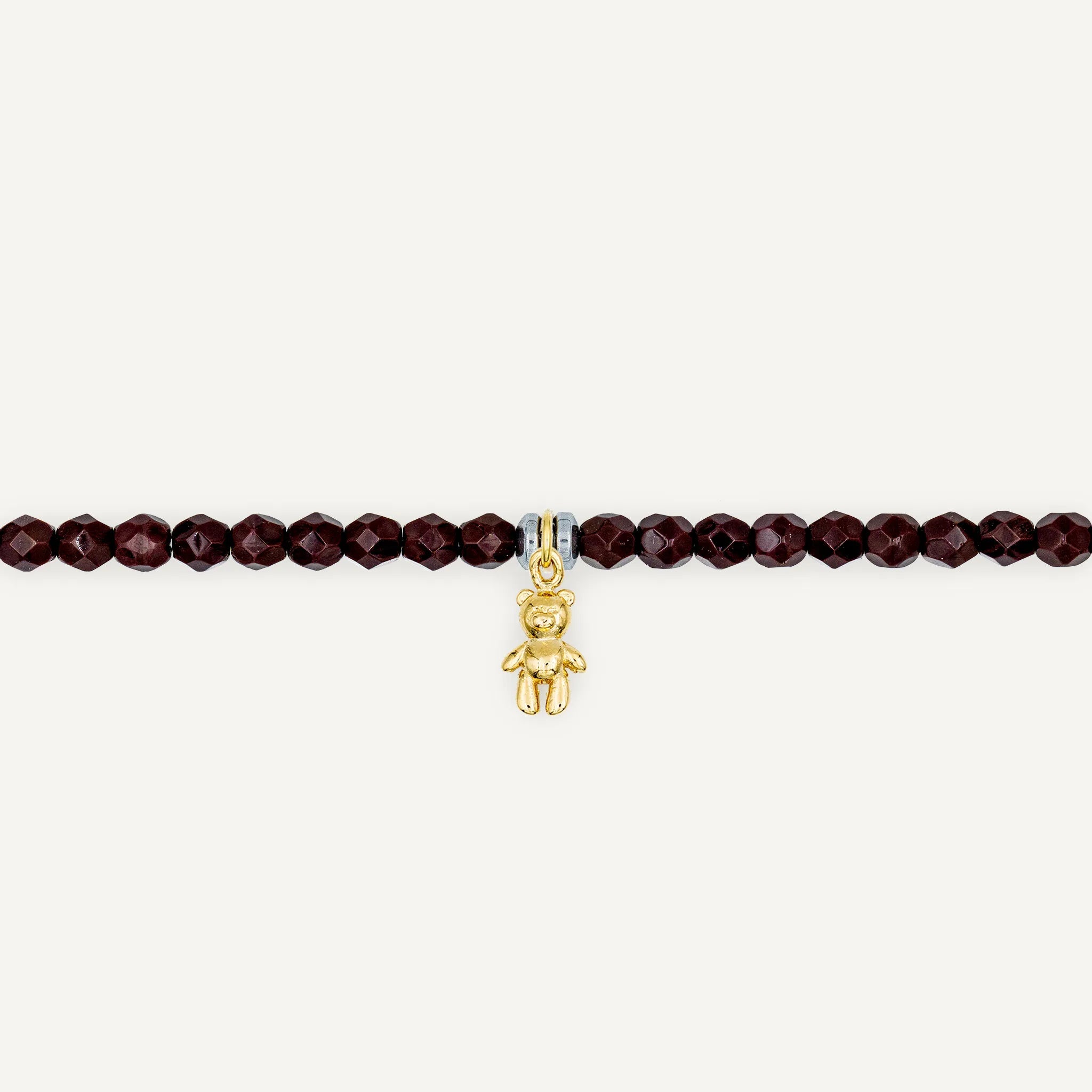 collier / bracelet Ras de cou - Bordeaux - Têtes Blondes