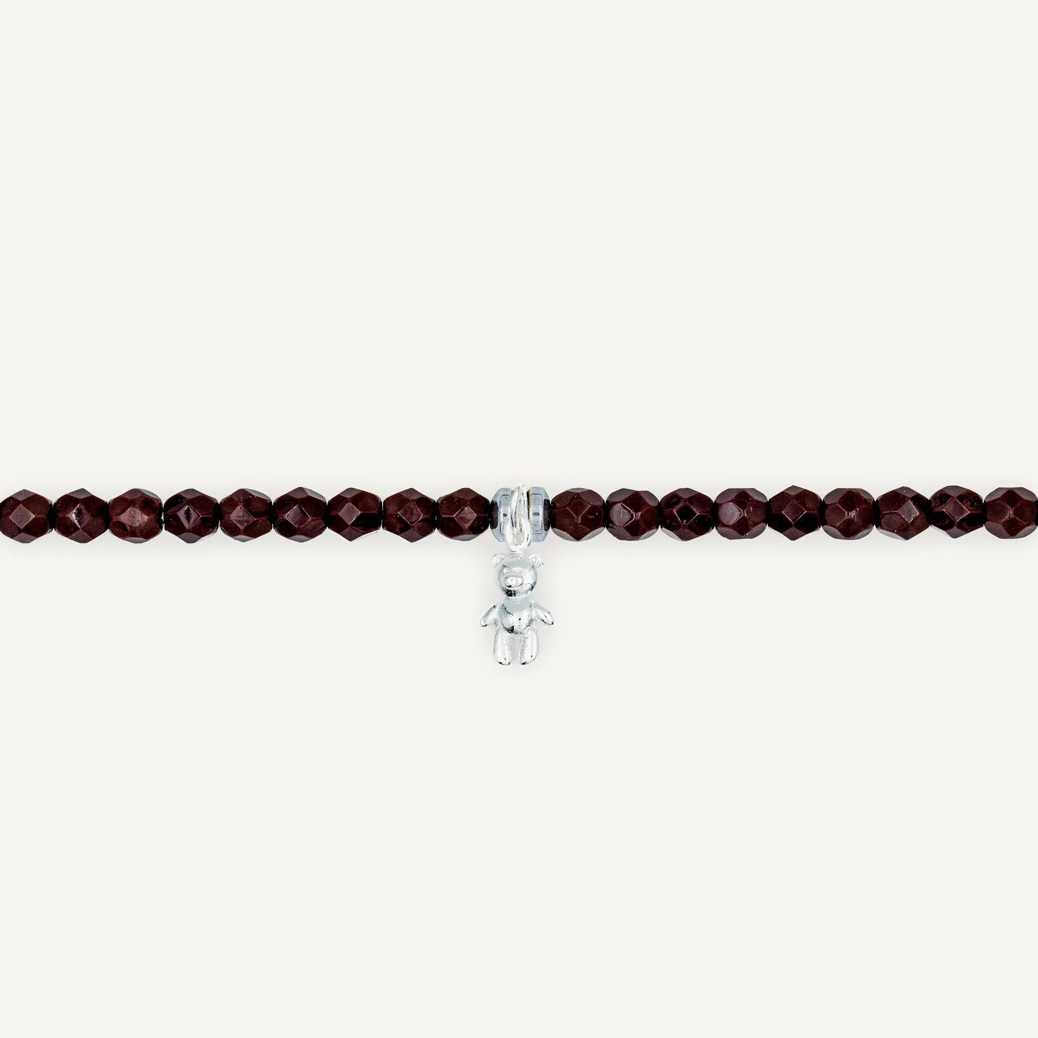 collier / bracelet Ras de cou - Bordeaux - Têtes Blondes