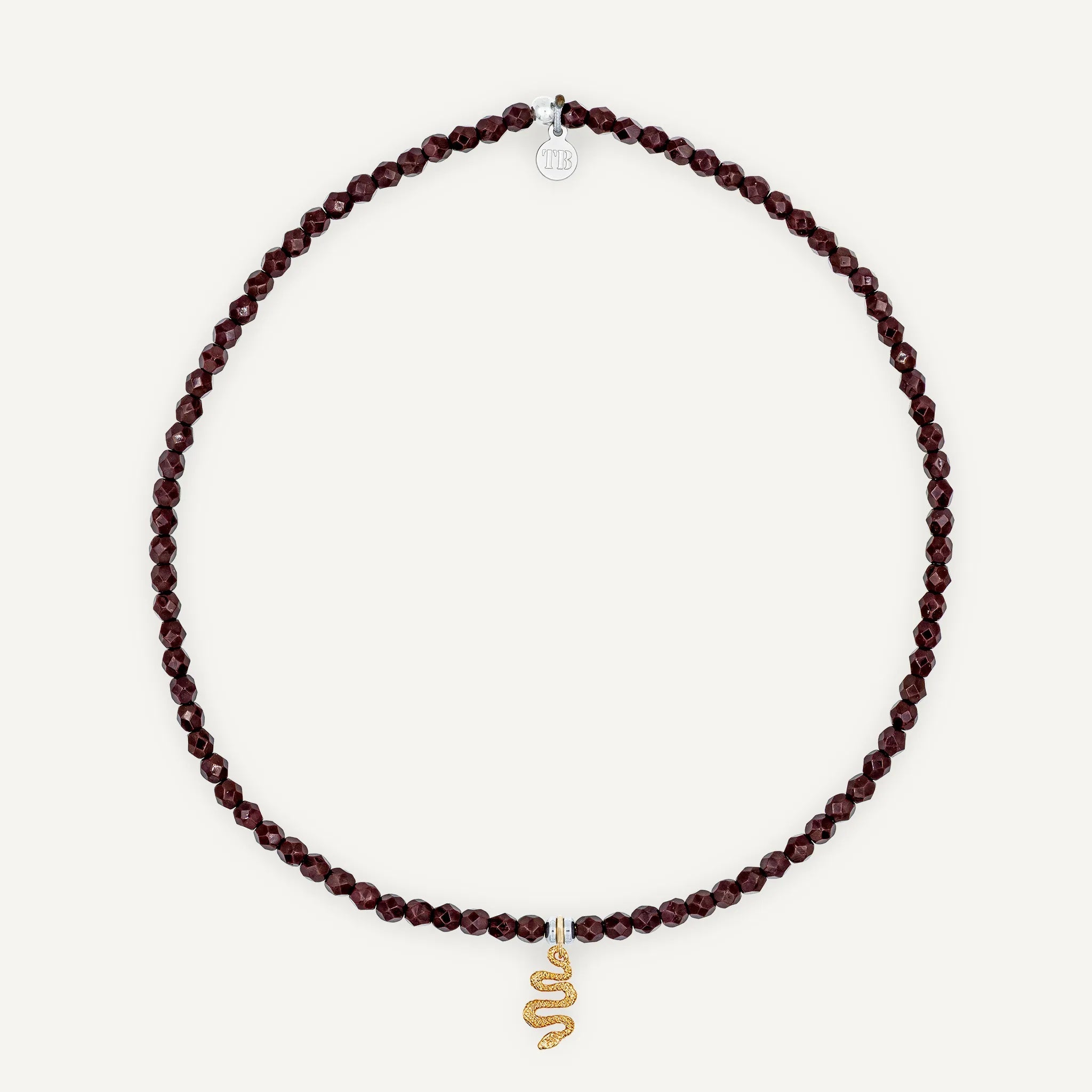 collier / bracelet Ras de cou - Bordeaux - Têtes Blondes