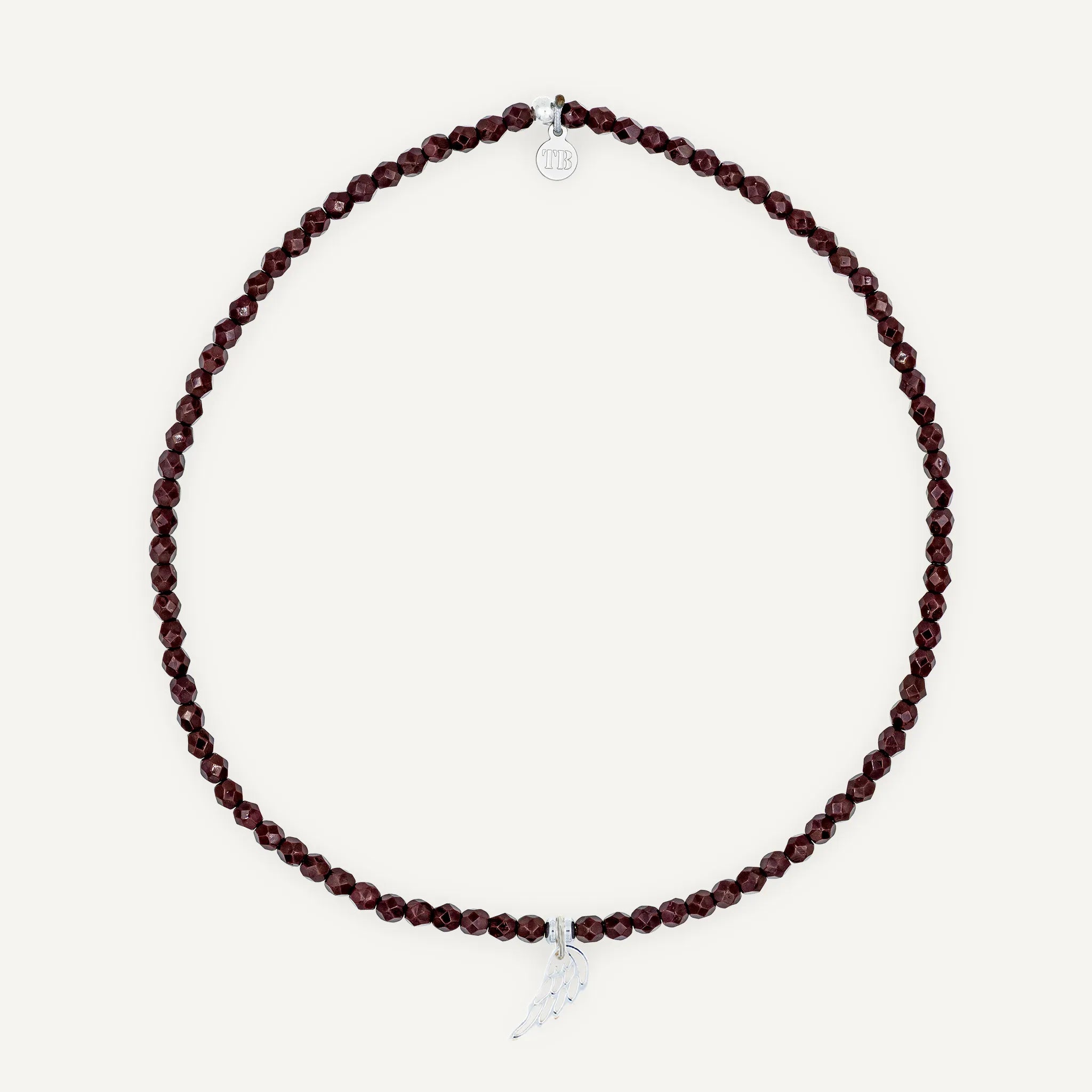 collier / bracelet Ras de cou - Bordeaux - Têtes Blondes