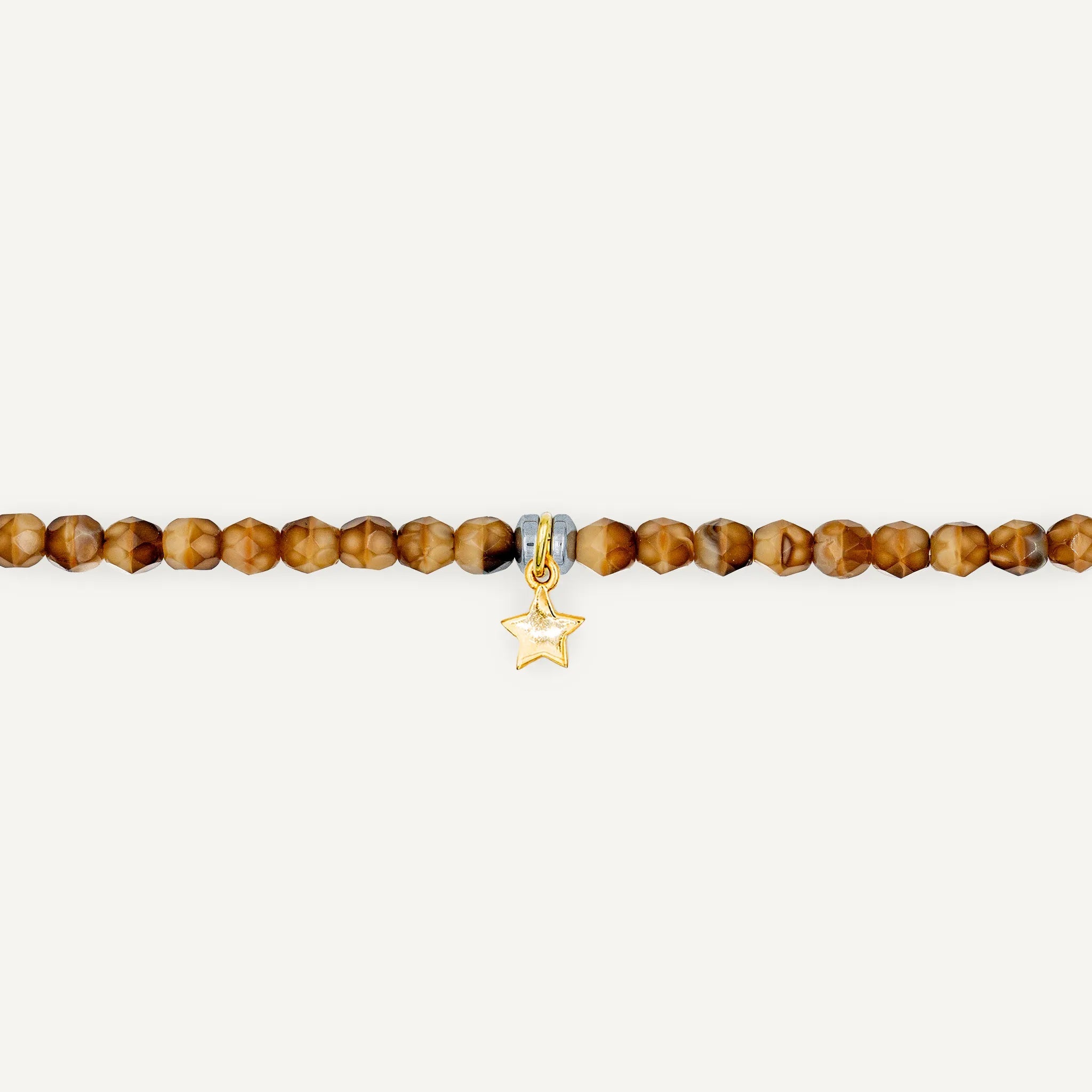 collier / bracelet Ras de cou - Caramel - Têtes Blondes